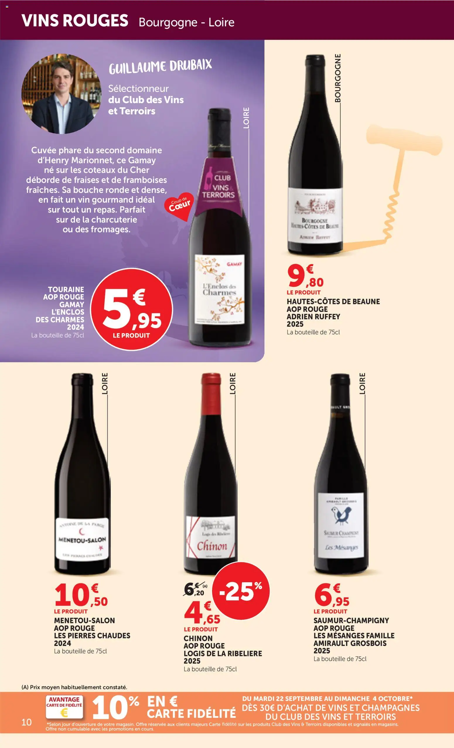 {H1} | Page: 10 | Produits: Charcuterie, Framboises, Bourgogne, Vin