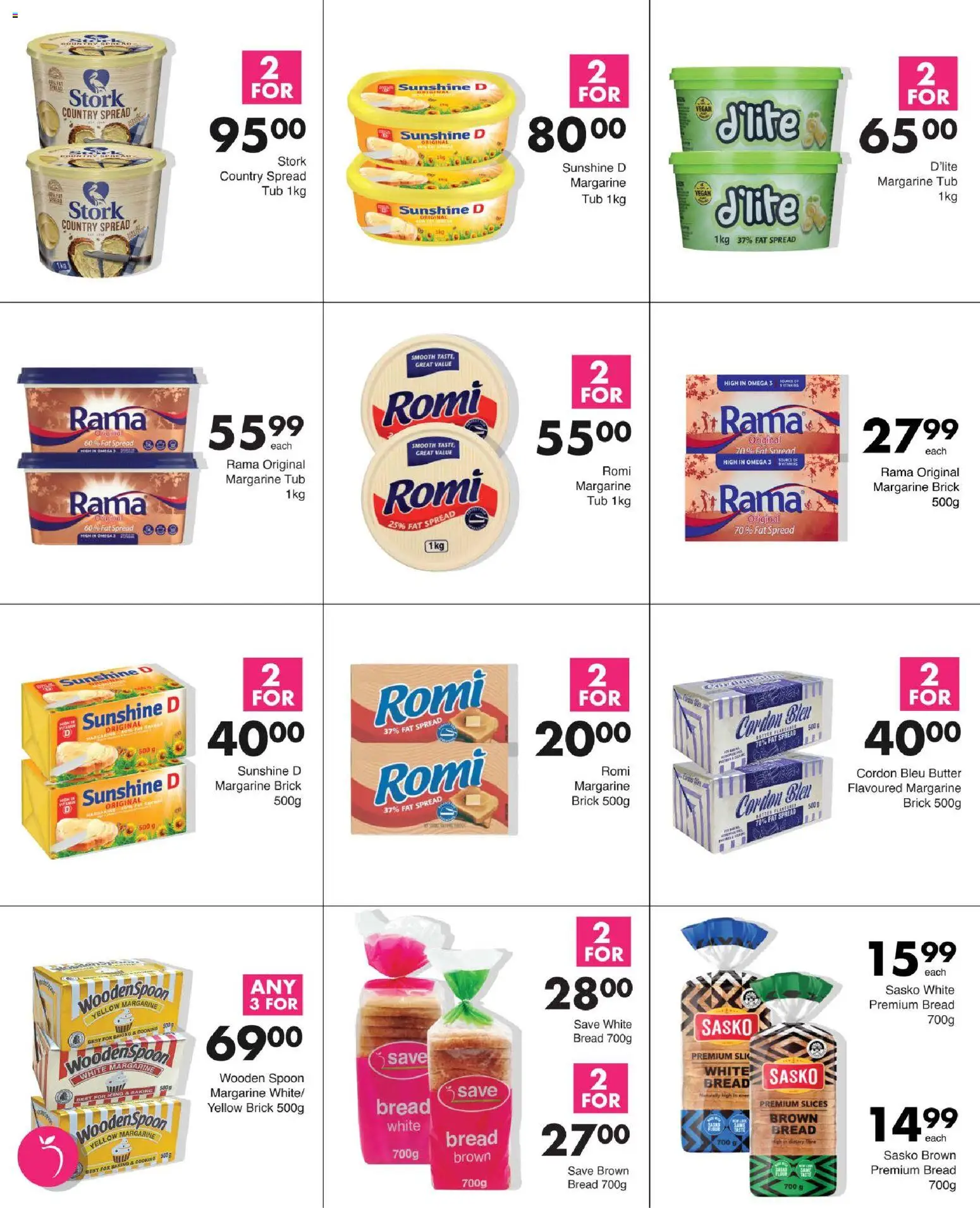 New Save catalogue – valid from 15/10/2026 | Page: 9 | Products: Butter, Bread, Margarine, Fat spread