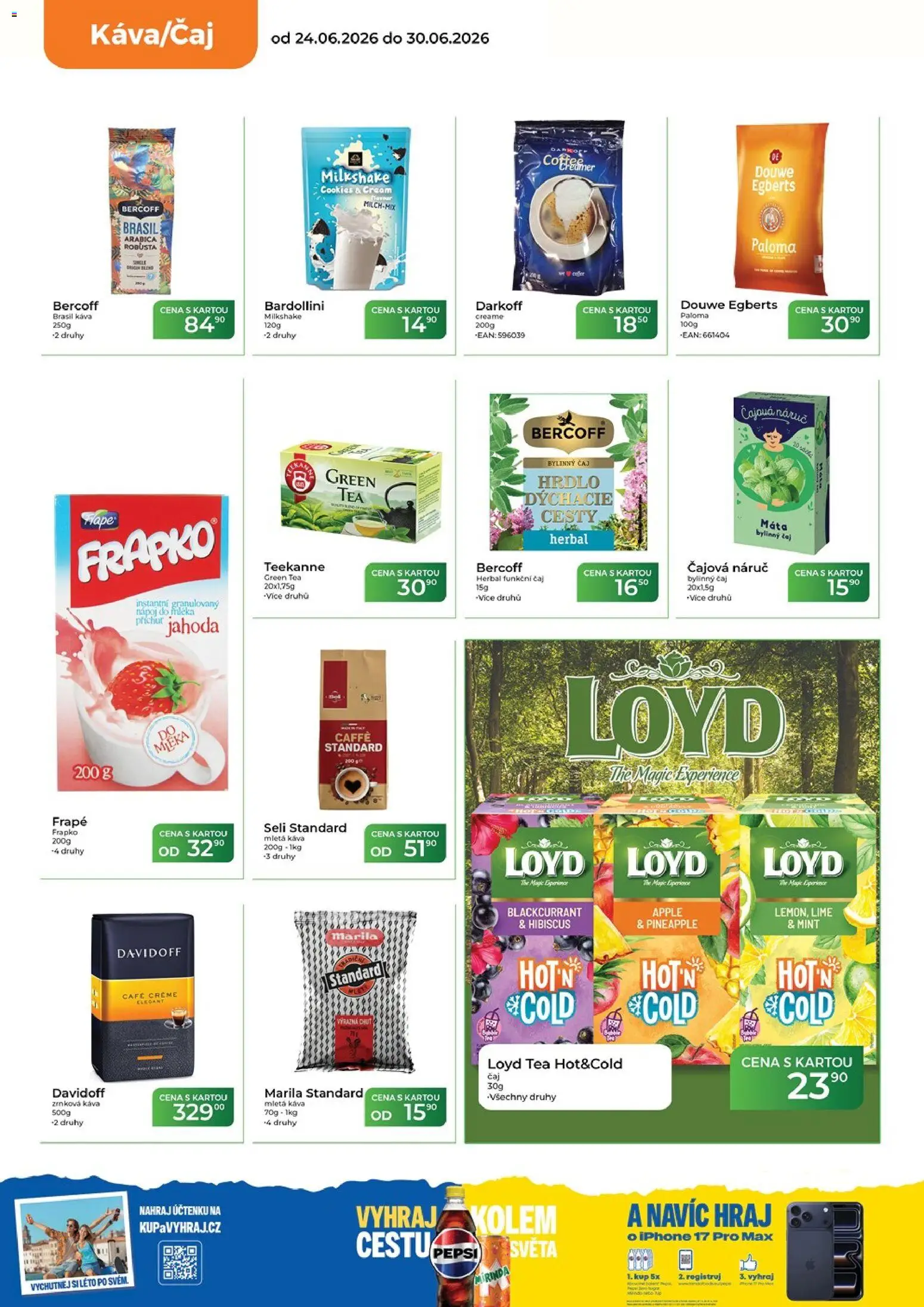 Tamda Foods leták od 24.06.2026 | Strana: 22 | Produkty: Káva, Frapko, Mirinda, Douwe Egberts
