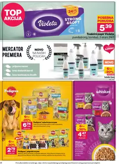 Mercator katalog akcije – veljaven od 27.08.2026 | Stran: 28 | Izdelki: Hrana za mačke, Hrana za pse, Toaletni papir, Prigrizki
