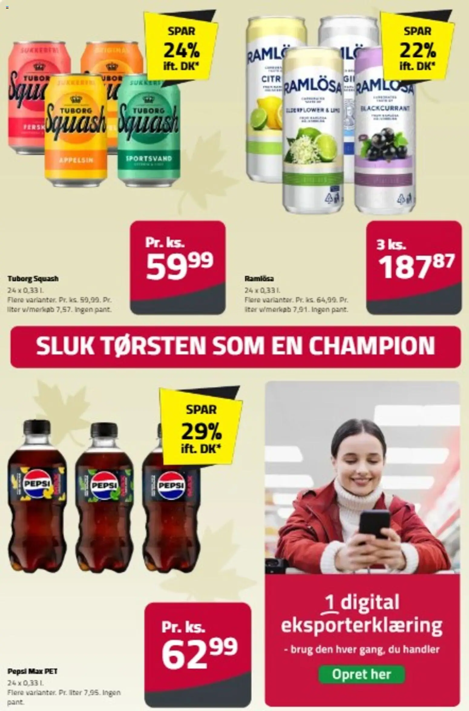 Fleggaard tilbudsavis – gyldig fra 07/10/2026 | Side: 4 | Produkter: Squash, Søm, Pepsi, Pepsi Max