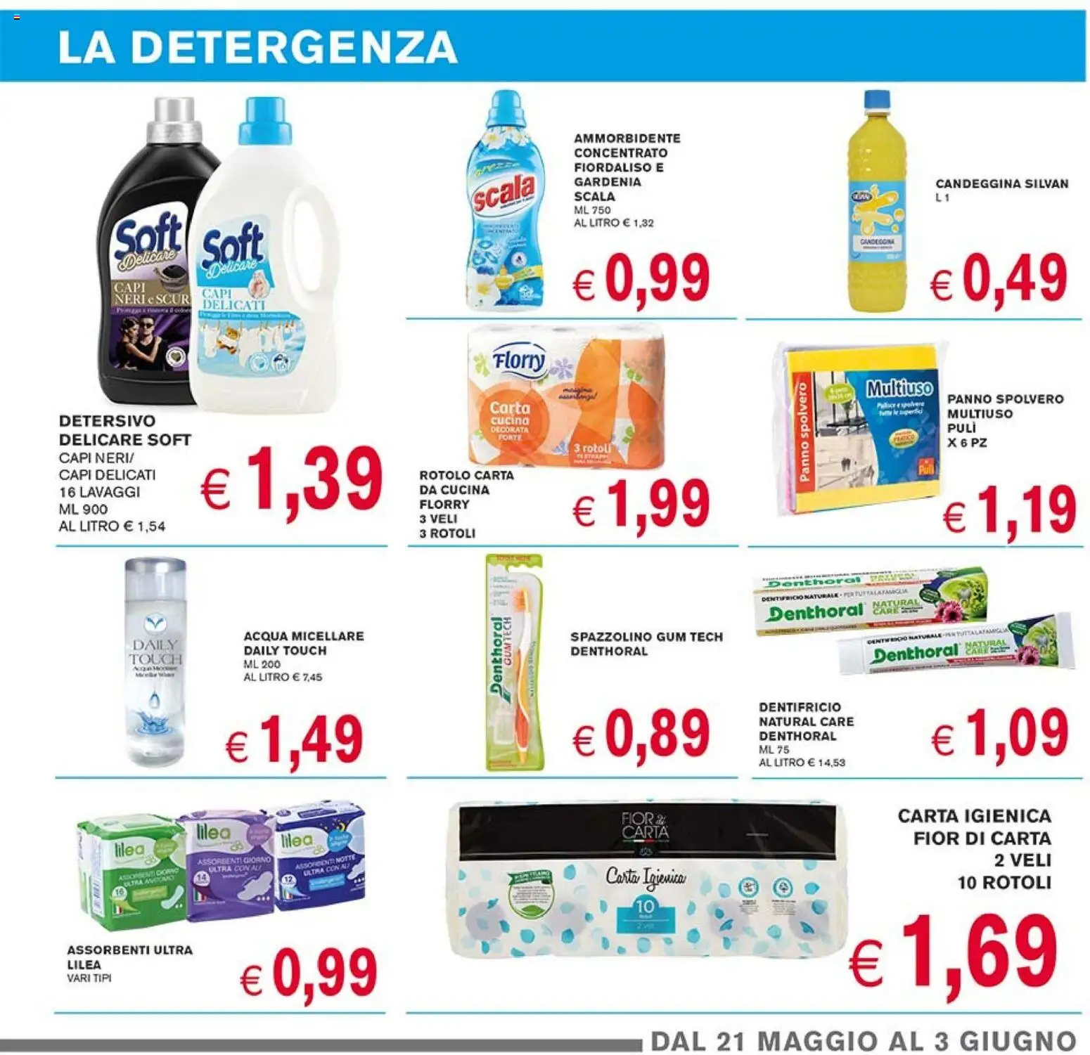Volantino Coal del 21.05.2026 | Pagina: 11 | Prodotti: Carta igienica, Dentifricio, Candeggina, Acqua