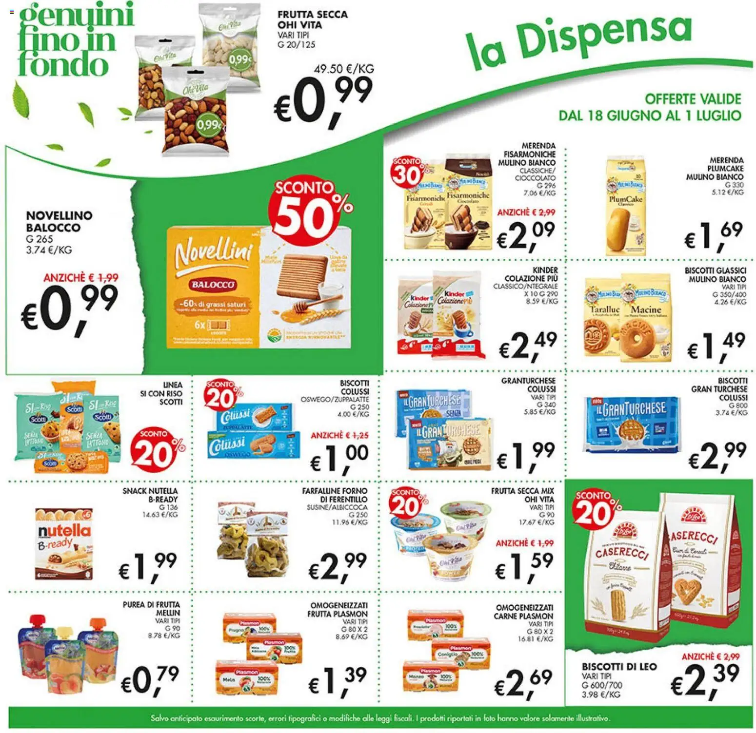 Volantino Coal del 18.06.2026 | Pagina: 15 | Prodotti: Cioccolato, Riso, Biscotti, Nutella
