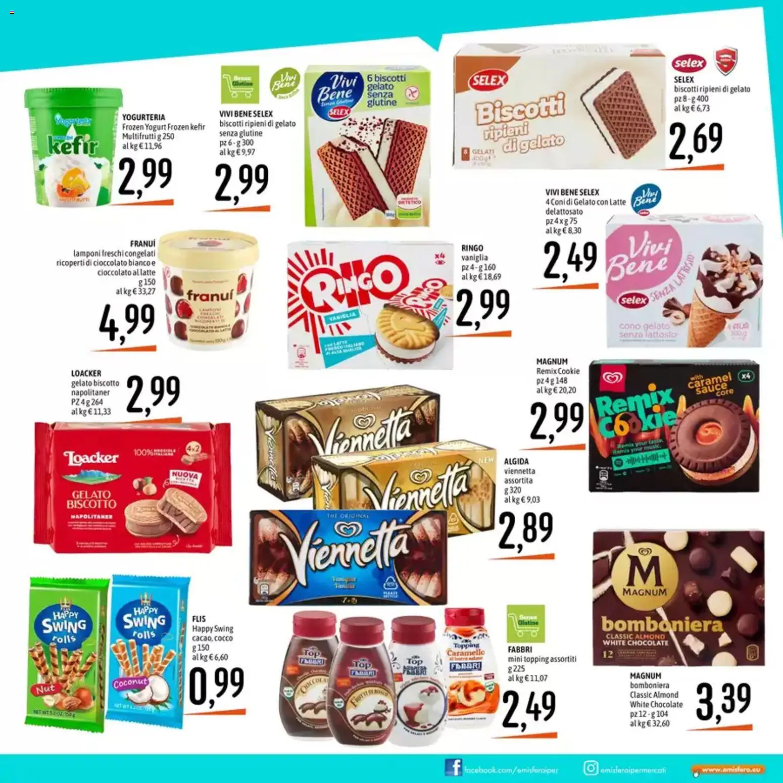 Volantino Emisfero del 14.05.2026 | Pagina: 15 | Prodotti: Yogurt, Cioccolato, The, Cocco