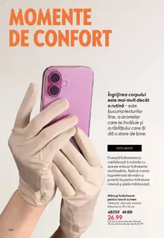 Ofertele Oriflame valabile de la 06.05.2026 | Pagină: 148 | Produse: Mănuși, Cremă