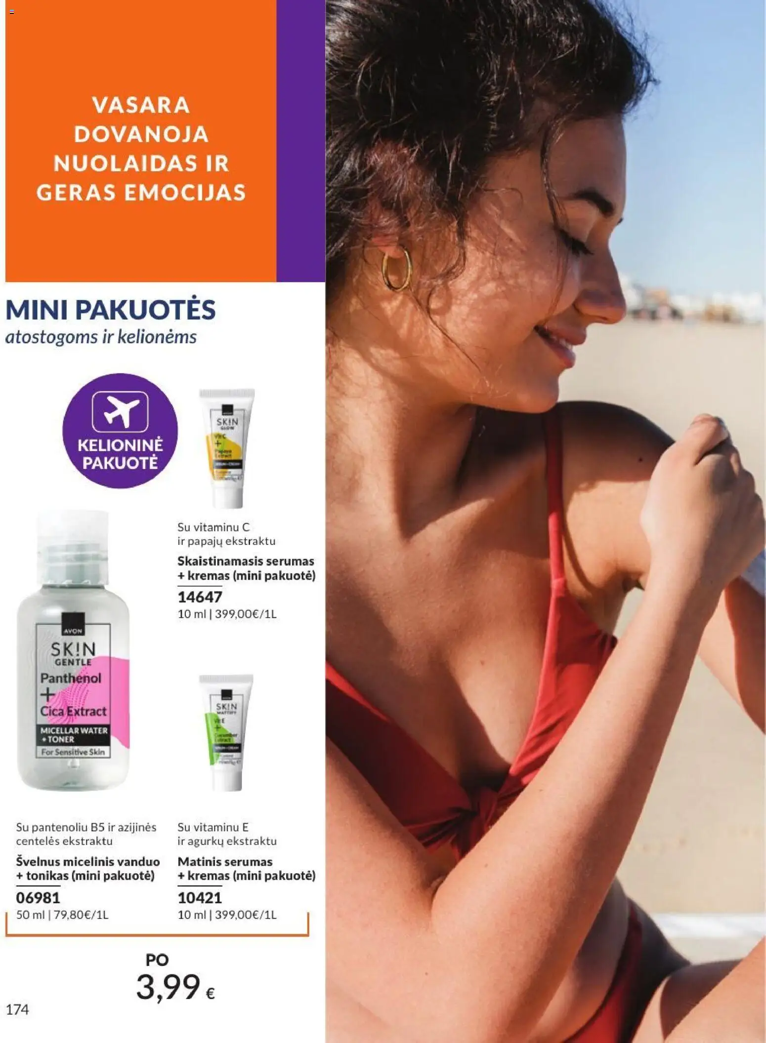 AVON akcijos nuo 2026.07.01 | Puslapis: 174 | Prekių: Tonikas, Kremas, Micelinis vanduo