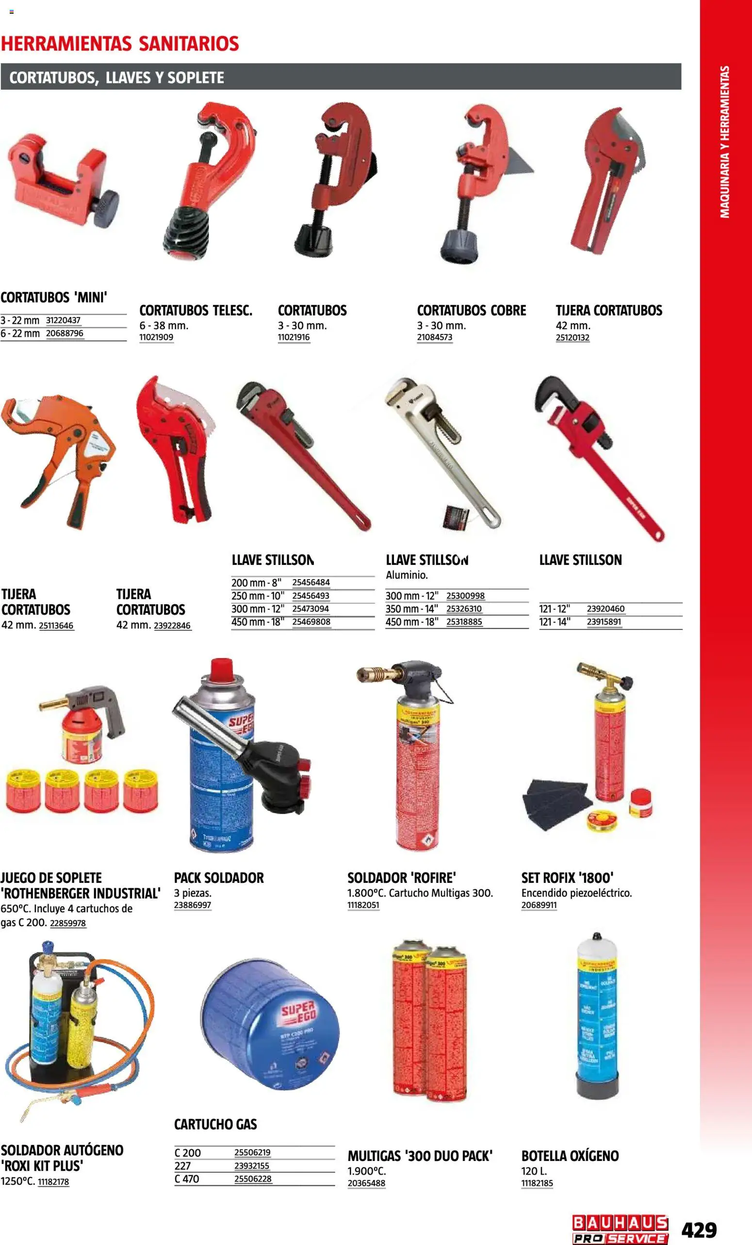 Bauhaus ProService │ válido desde el 11/05/2026 | Página: 429 | Productos: Herramientas