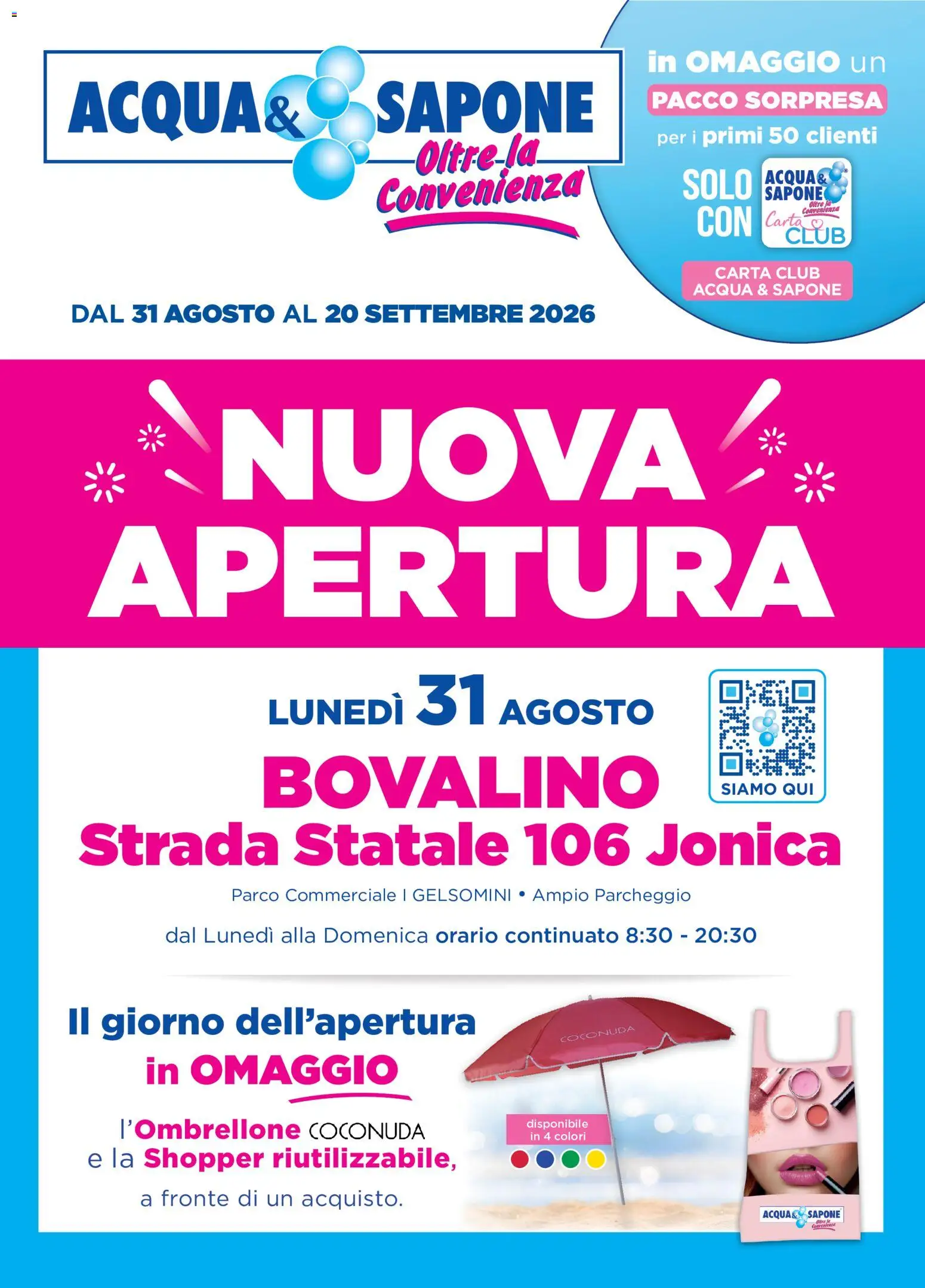 Volantino Acqua e Sapone del 31/08/2026 | Pagina: 1 | Prodotti: Sapone, Acqua