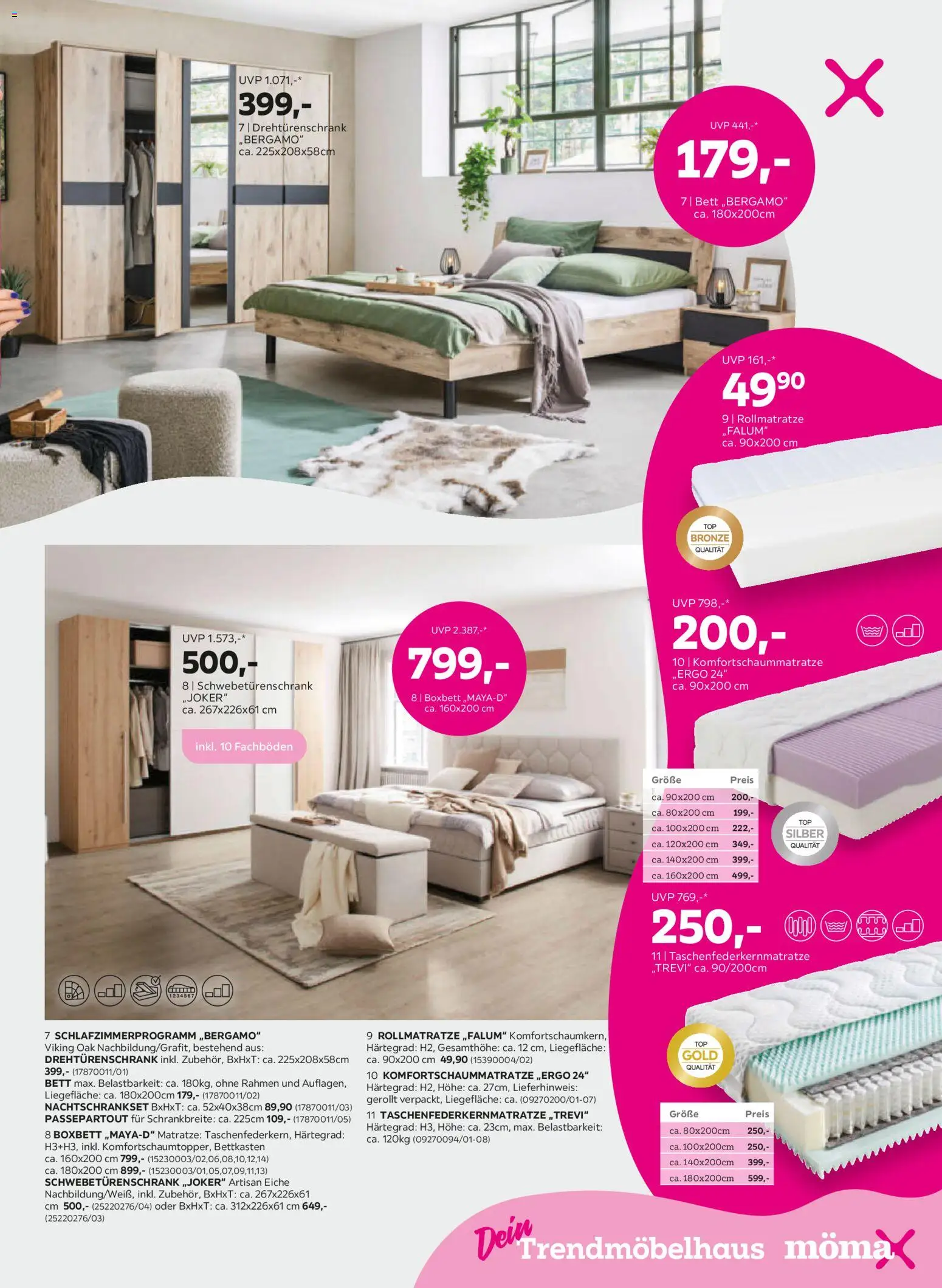 Mömax Prospekt aktuell gültig ab 22.09.2026 | Seite: 3 | Produkte: Bett, Matratze