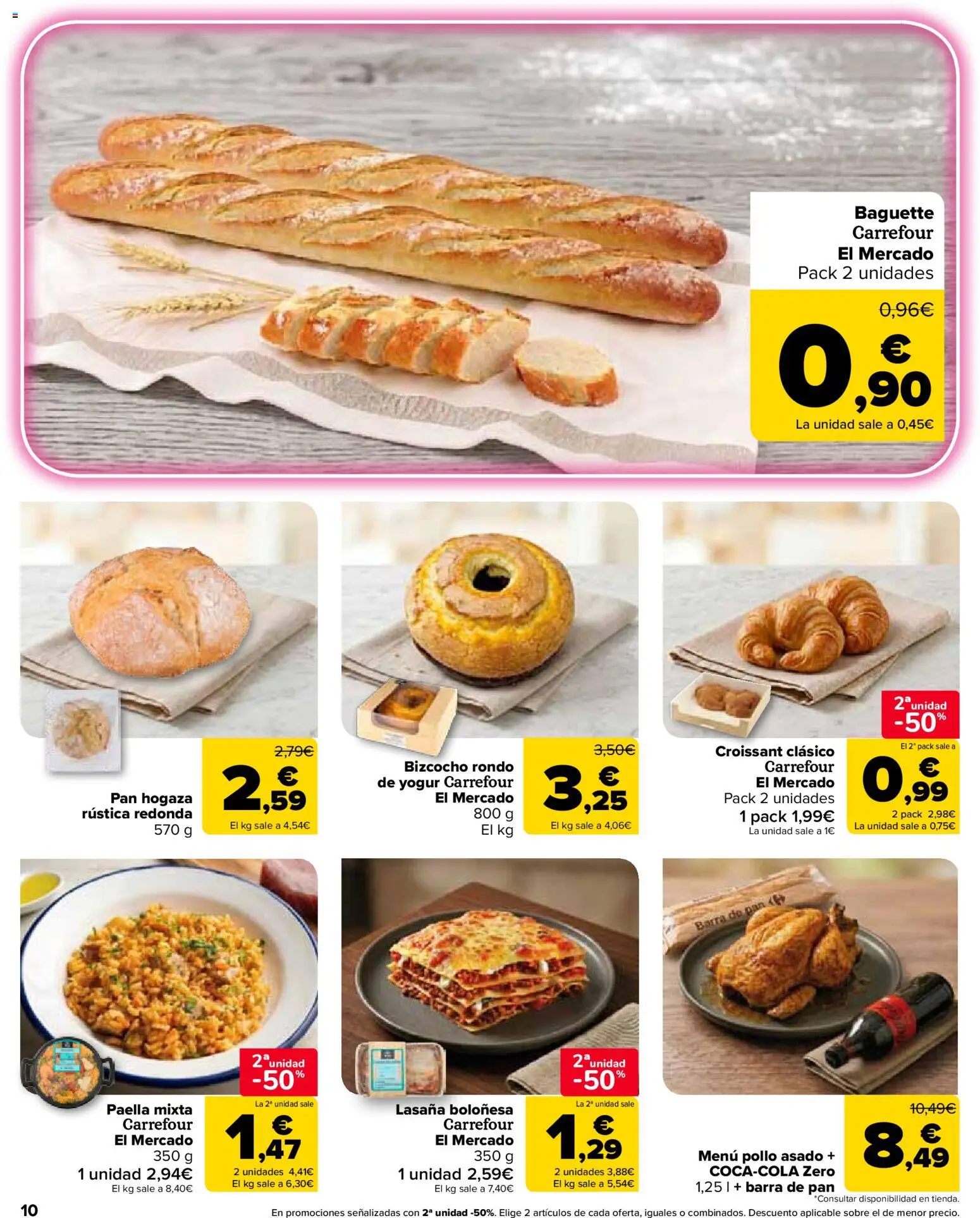 Carrefour Market folleto │ válido desde el 26.05.2026 | Página: 10 | Productos: Yogur, Pan, Croissant, Bizcocho