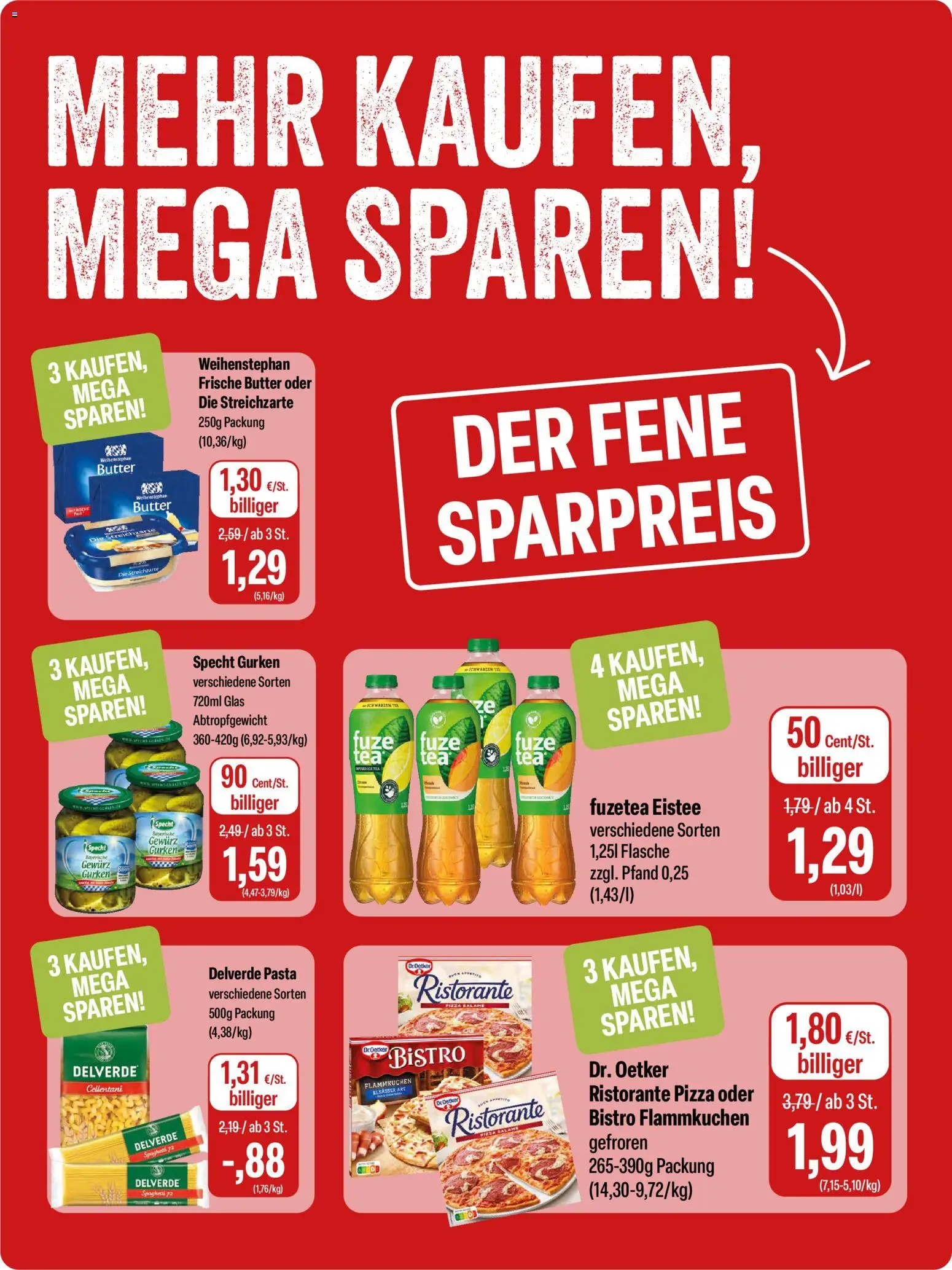 Feneberg Angebote – gültig ab 19.03.2026 | Seite: 10 | Produkte: Ristorante, Butter, Pasta, Gurken