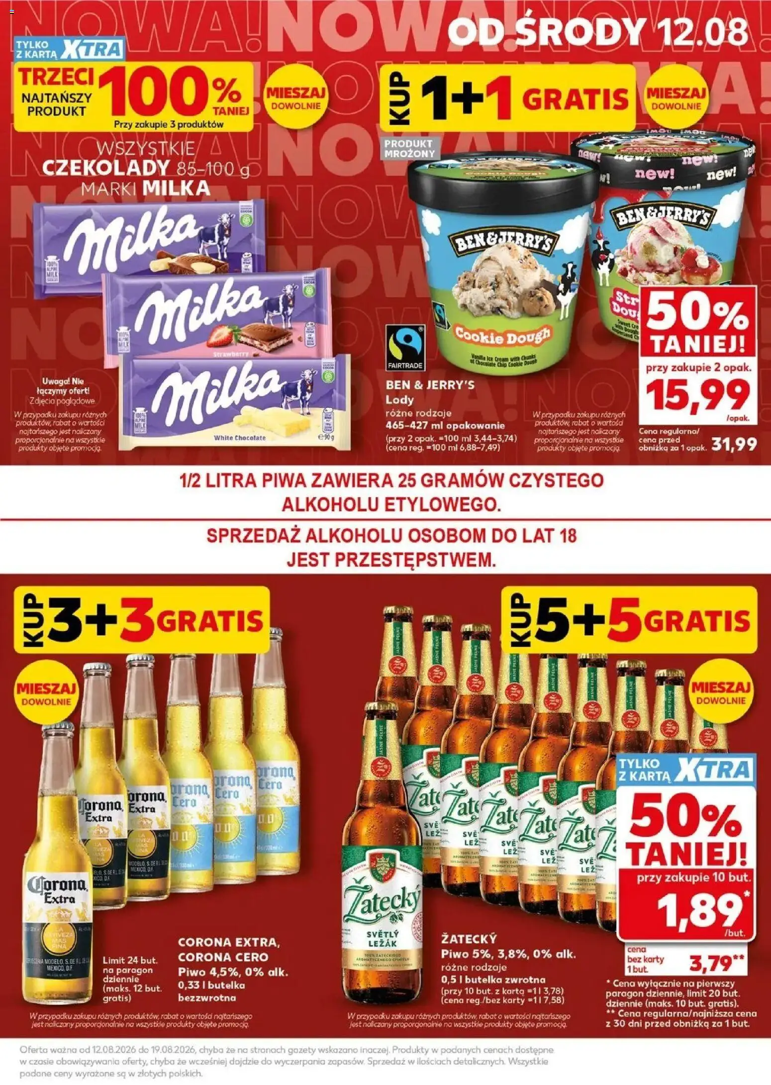 Kaufland gazetka - Super Piątek od 14.08.2026 - od jutra PDF | Strona: 5 | Produkty: Karta, Lody Ben & Jerry’s, Czekolady milka, Lody