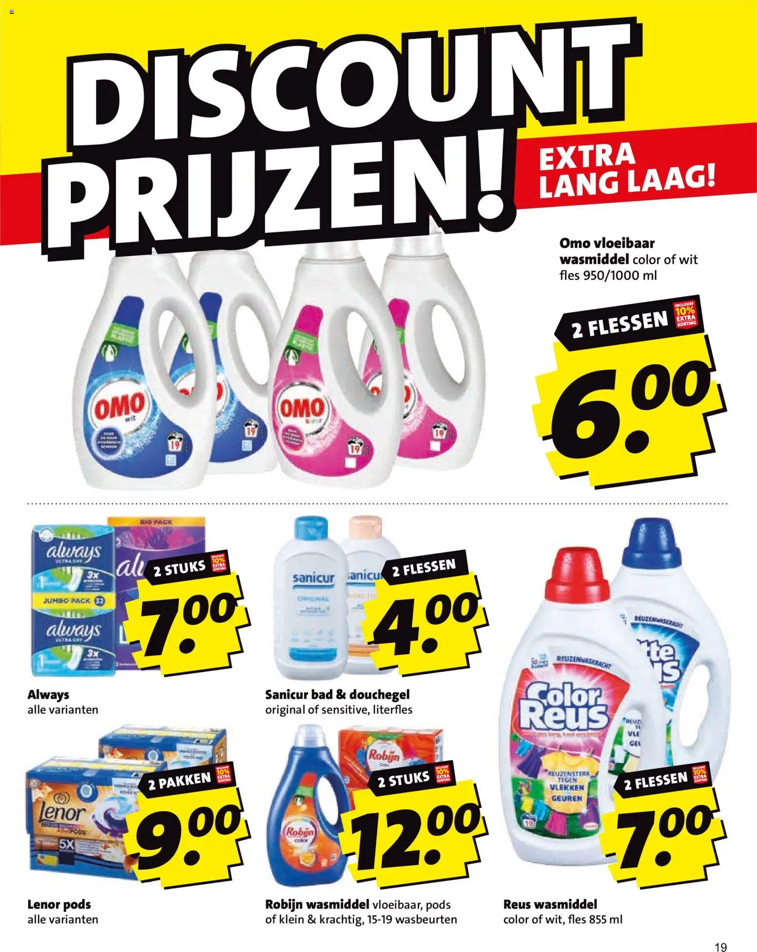 {H1} | Pagina: 19 | Producten: Vloeibaar wasmiddel, Wasmiddel, Fles, Geuren