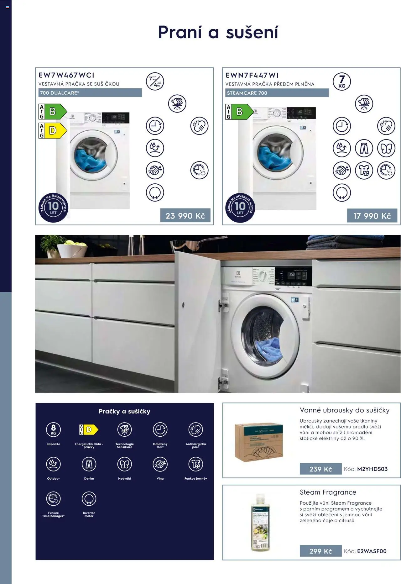 Möbelix leták - Electrolux od 01.04.2025 | Strana: 23 | Produkty: Ubrousky do sušičky, Pračky, Čaje, Oblečení