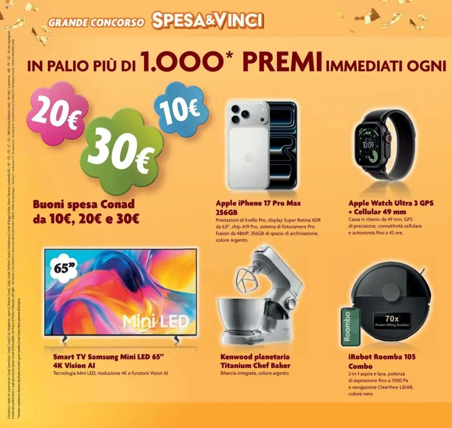 Volantino Conad del 07/10/2026 | Pagina: 4 | Prodotti: Tv samsung, Cellulare, smart TV, TV