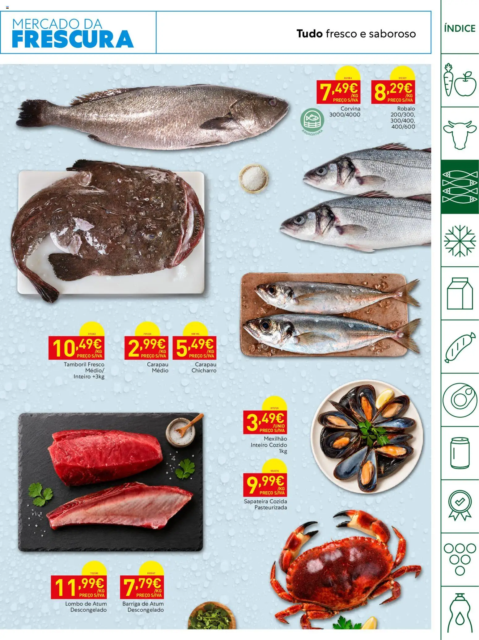 Recheio Horeca │ válido de 15/09/2026 | Página: 7 | Produtos: Atum, Lombo, Tamboril, Sapateira