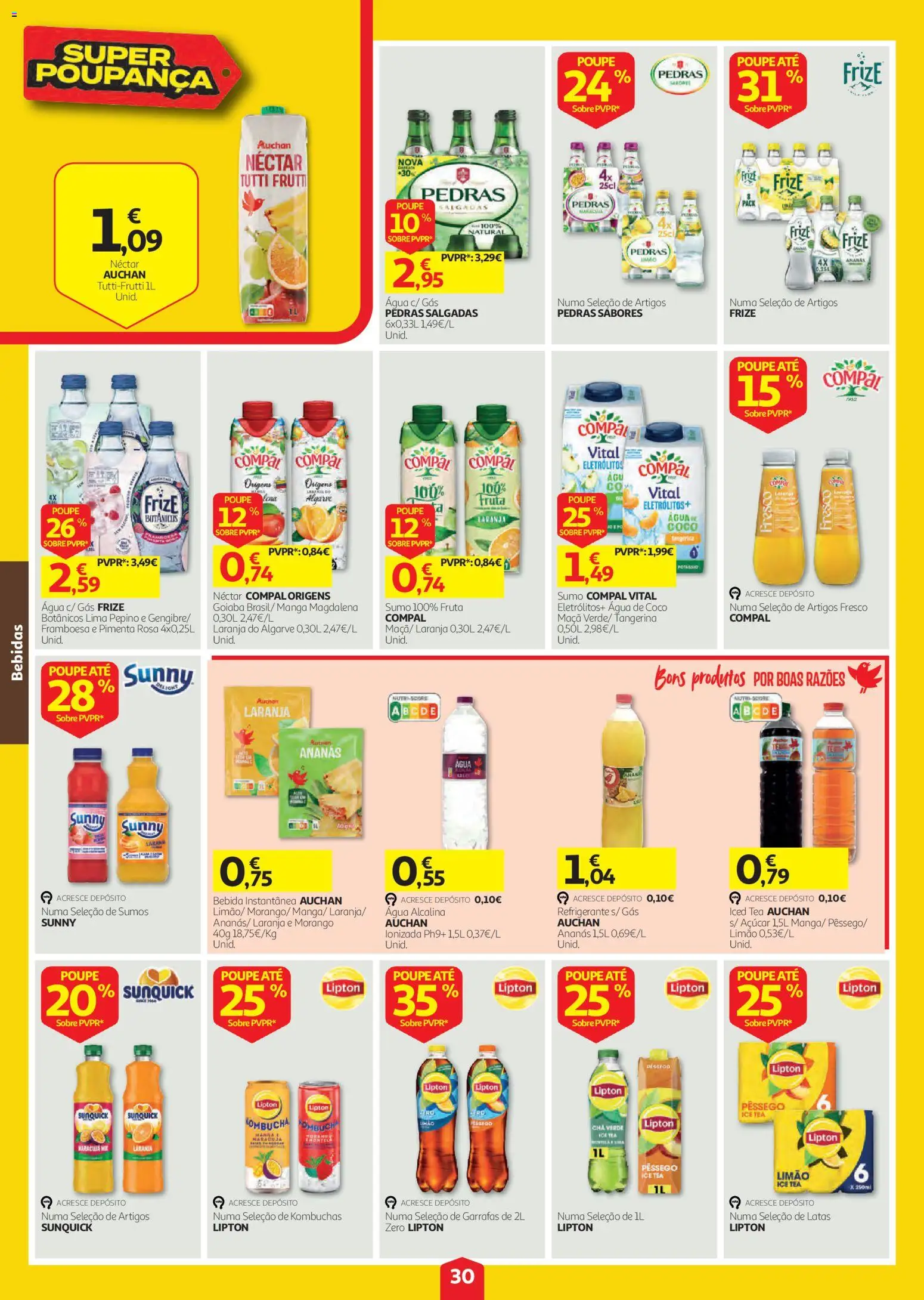 Auchan folheto │ válido de 03/09/2026 | Página: 30 | Produtos: Refrigerante, Manga, Pimenta, Pó