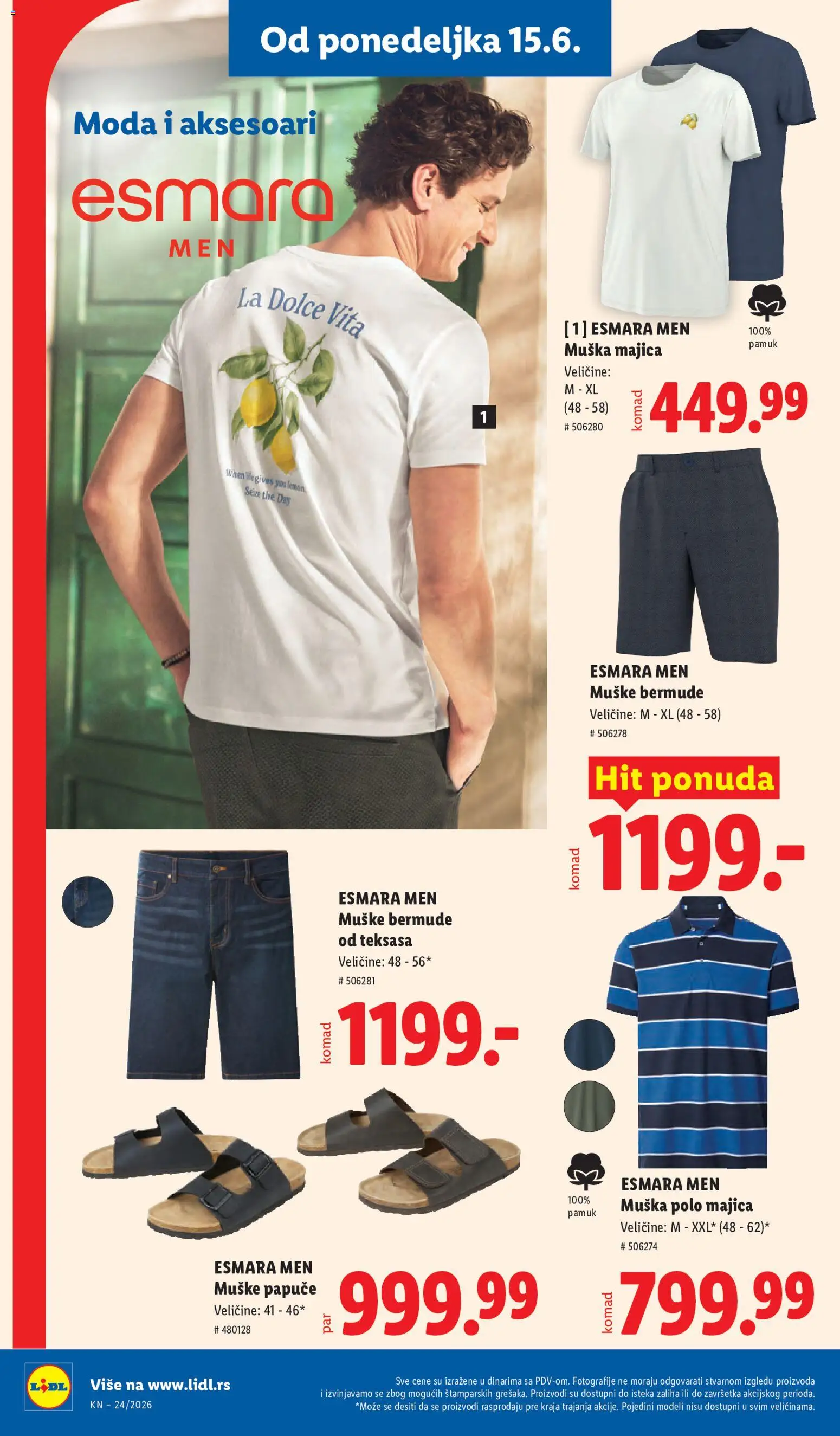 Lidl katalog - važi od 11.06.2026 | Strana: 78 | Proizvode: Papuče