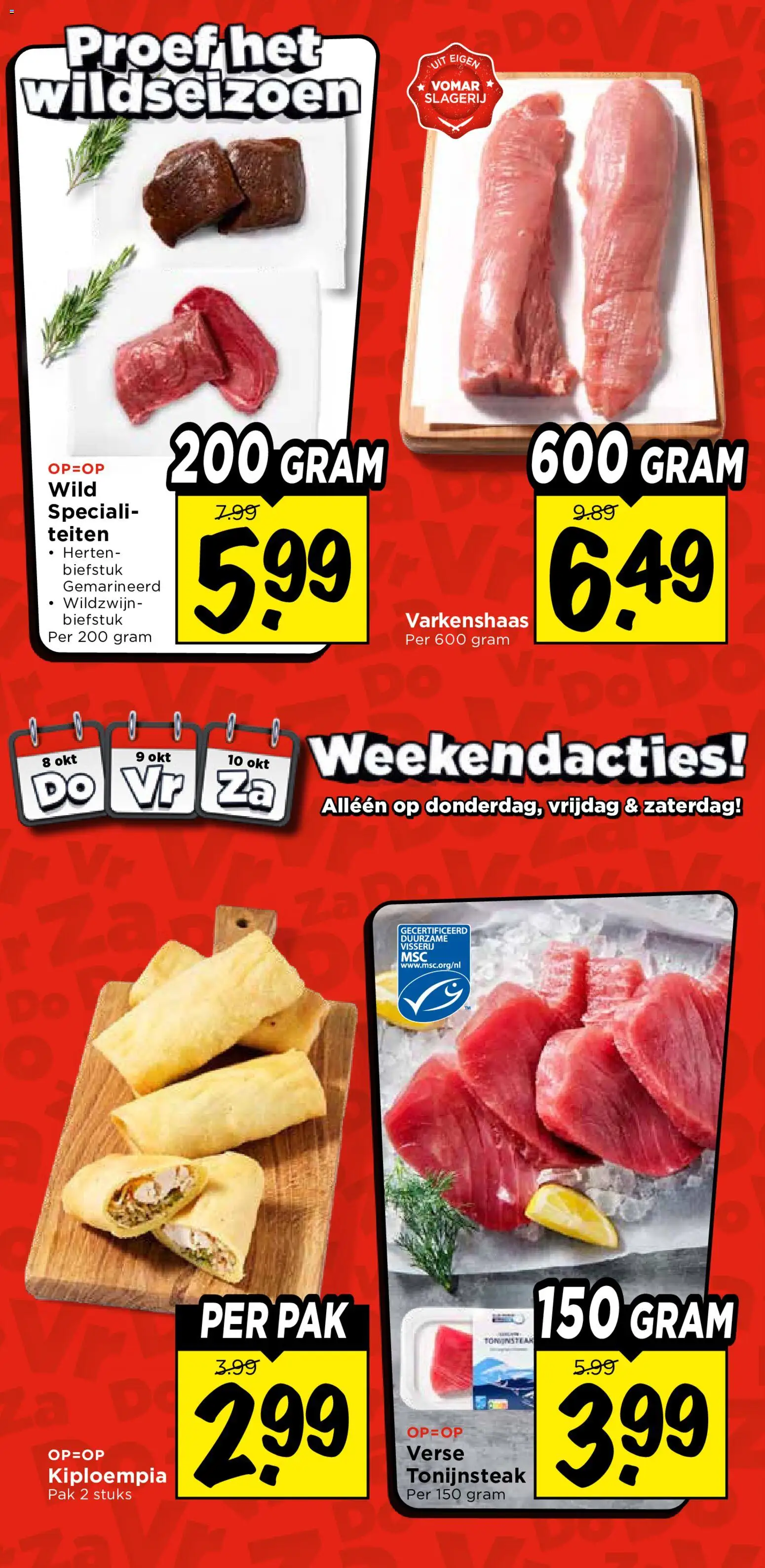 {H1} | Pagina: 5 | Producten: Biefstuk, Tonijnsteak, Varkenshaas