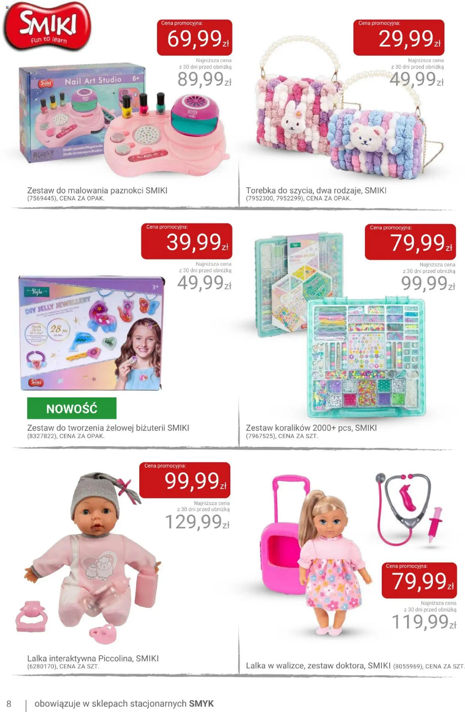 Smyk gazetka od 22.09.2026 | Strona: 8 | Produkty: Torebka, Lalka