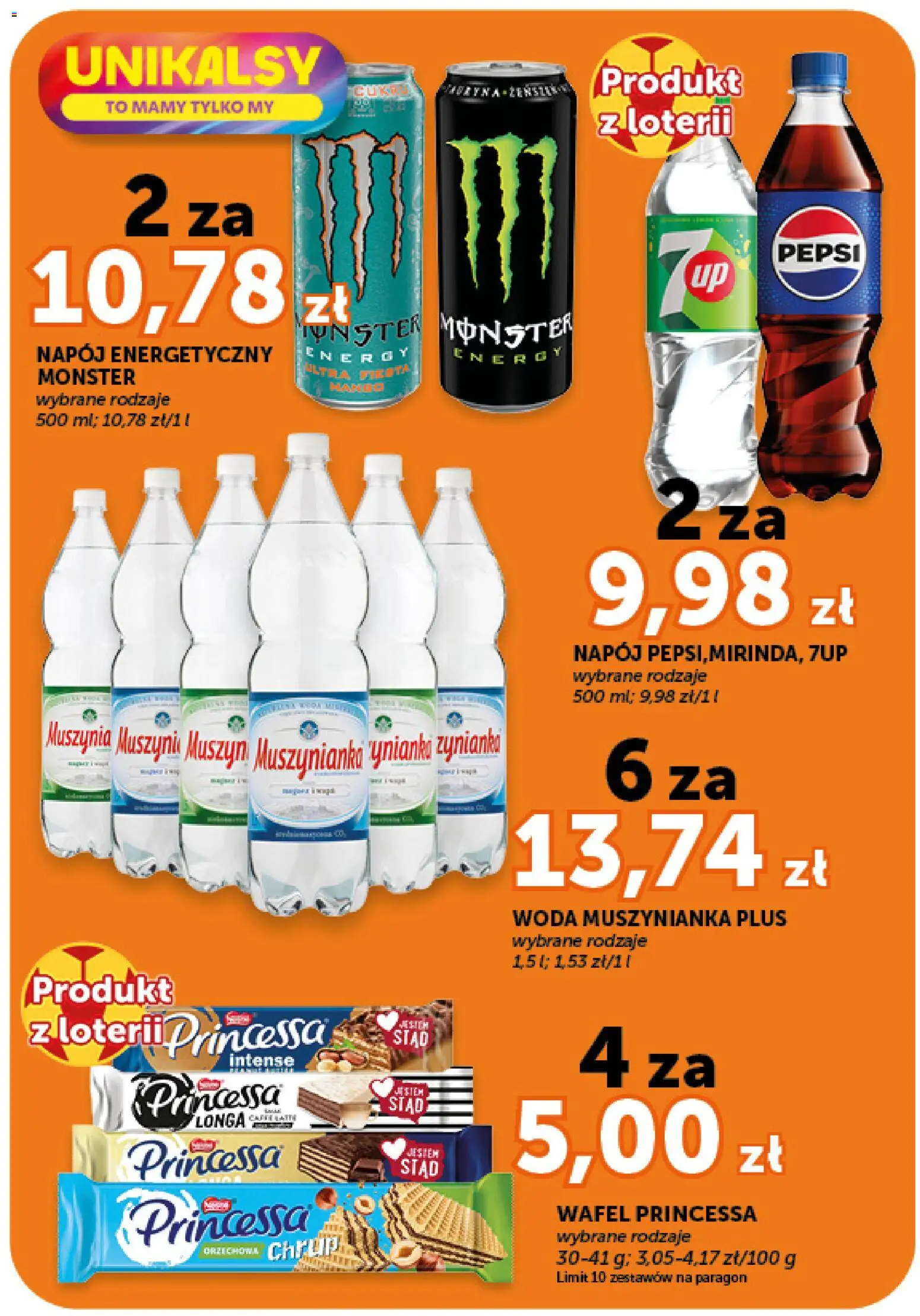 Groszek gazetka - Market od 09.07.2026 | Strona: 17 | Produkty: Pepsi, Muszynianka, Woda