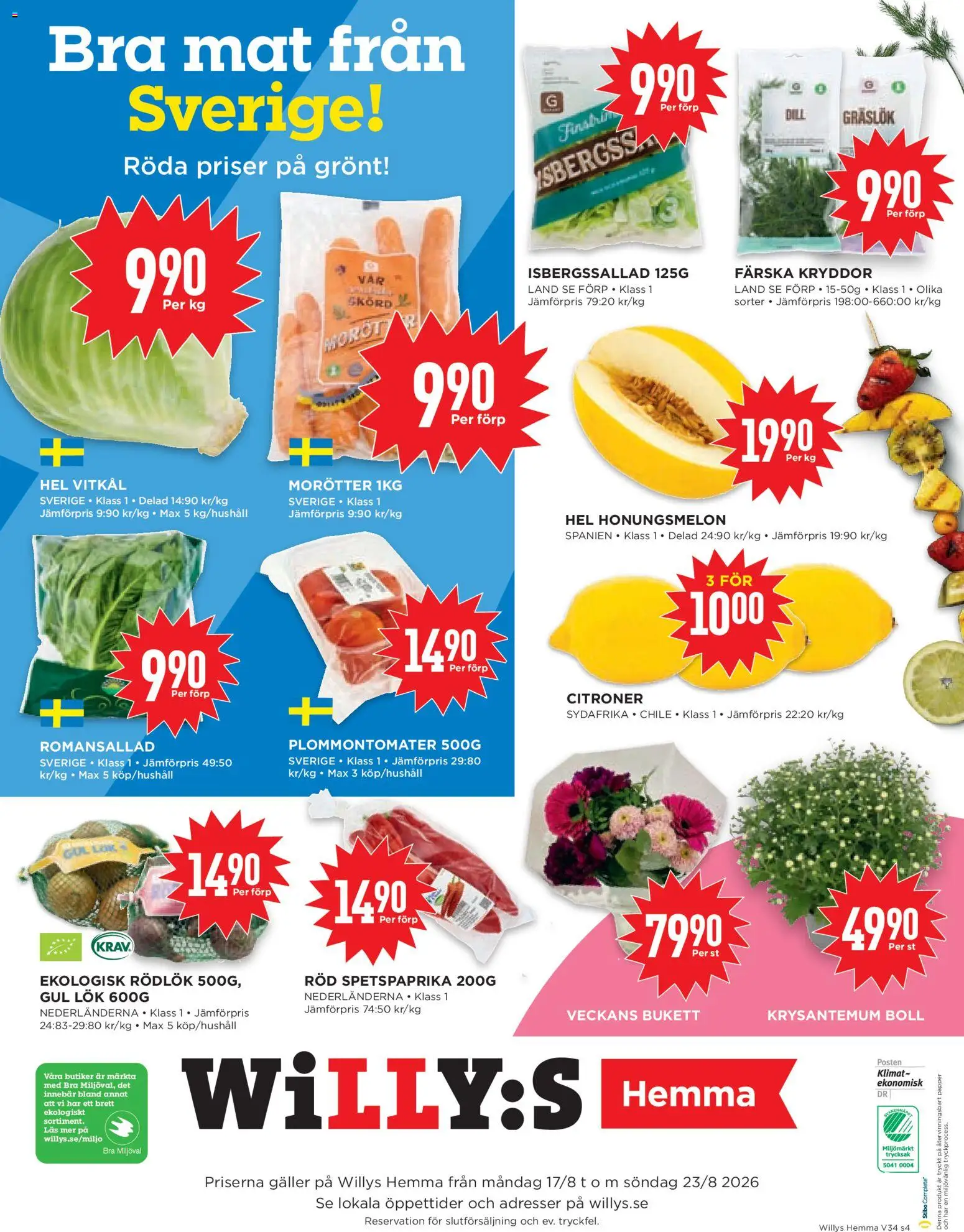 Willys reklamblad aktuell från 17/08/2026 | Sida: 4