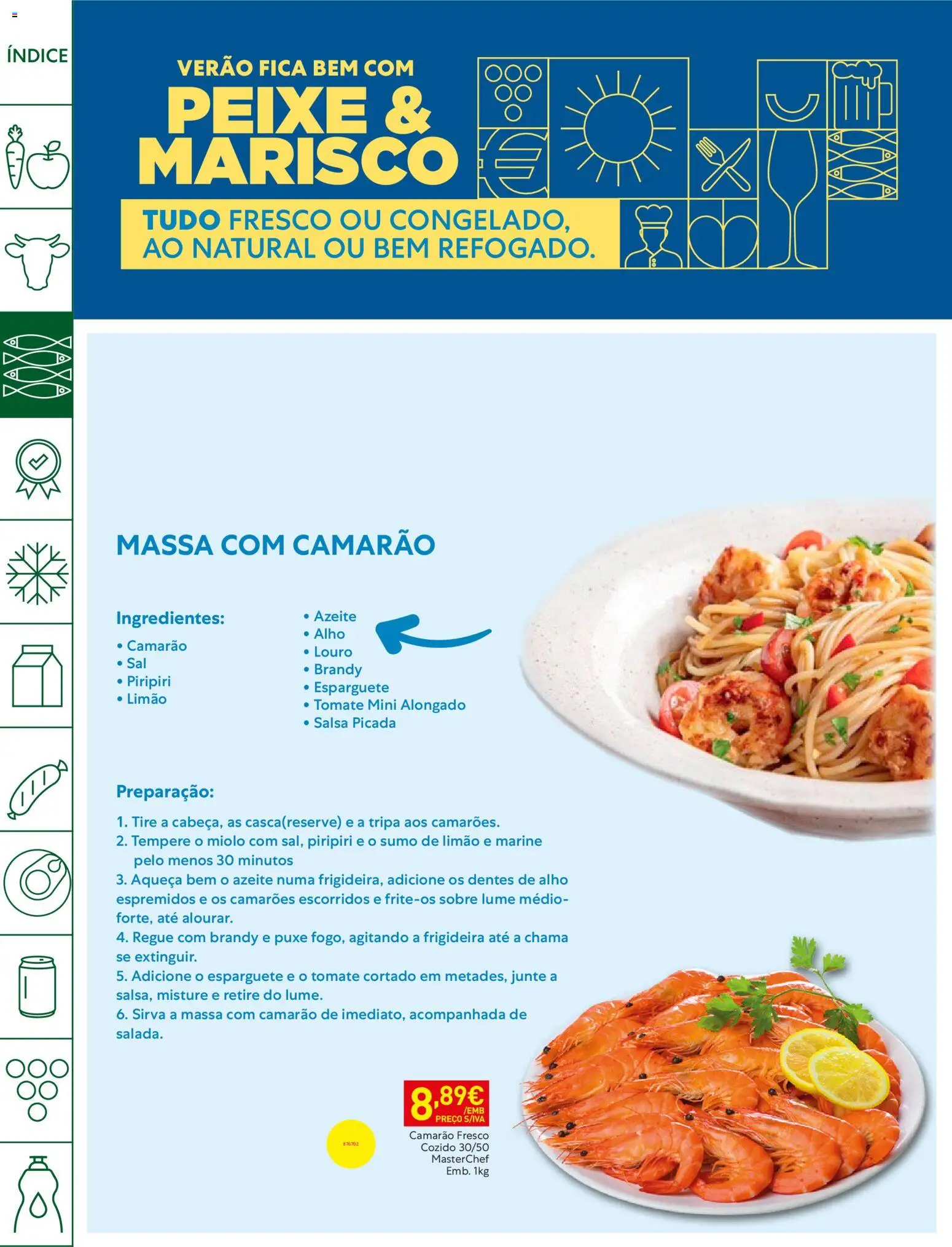 Recheio Horeca Madeira │ válido de 04/08/2026 | Página: 8 | Produtos: Camarão, Sumo, Peixe, Tomate