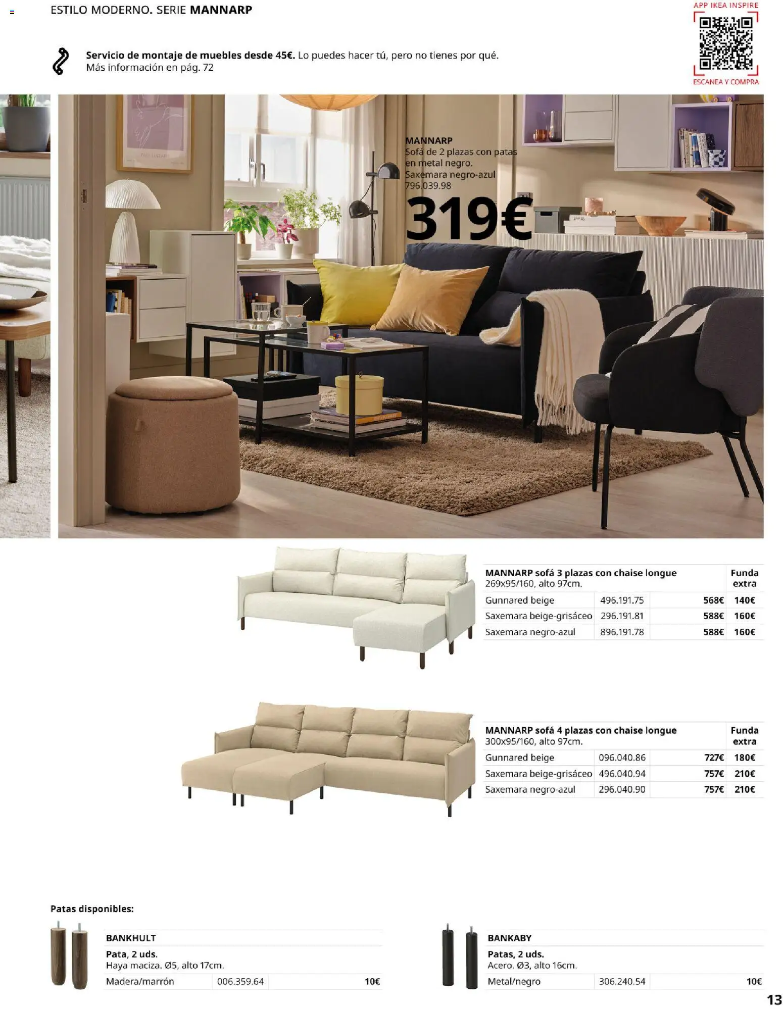 IKEA - Sofás │ válido desde el 28/09/2026 | Página: 13 | Productos: Muebles, Funda, Sofá