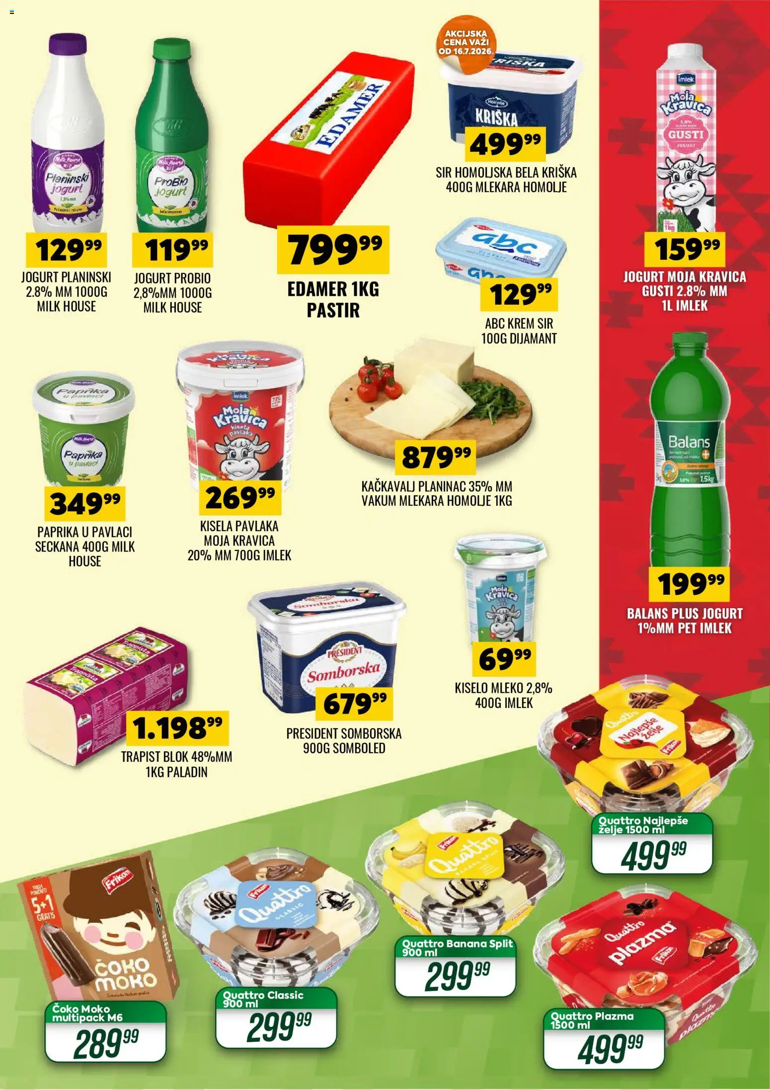 Tekijanka katalog - važi od 15.07.2026 | Strana: 5 | Proizvode: Banana, Kiselo mleko, Plazma, Jogurt