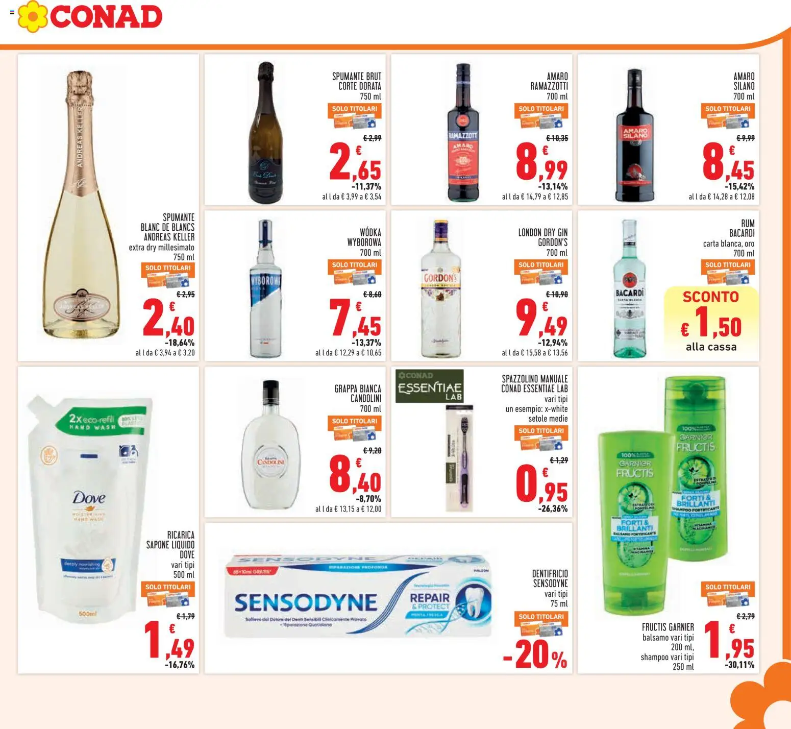 Volantino Conad del 26/08/2026 | Pagina: 21 | Prodotti: Balsamo, Dentifricio, Rum, Amaro