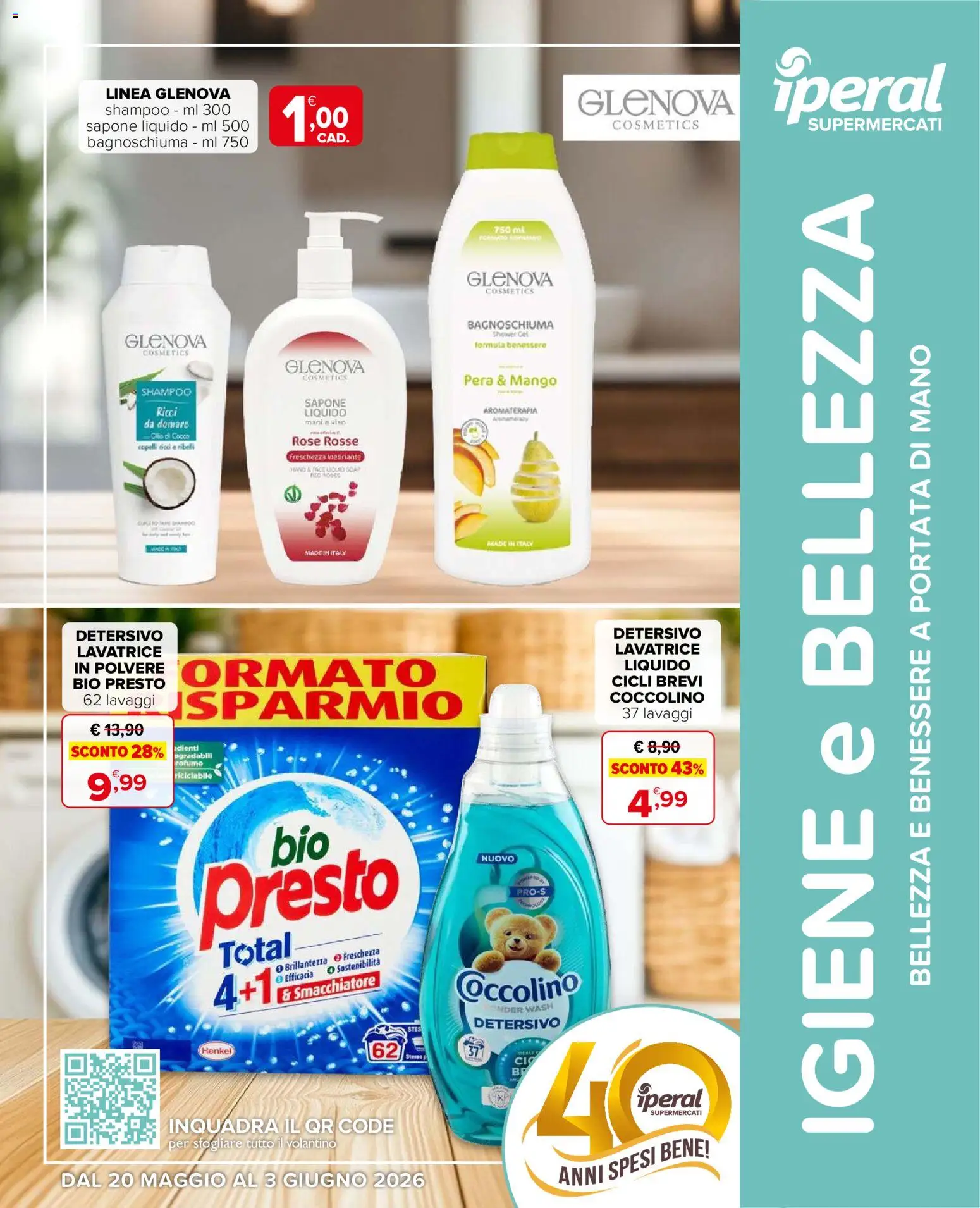 Volantino Iperal del 20.05.2026 | Pagina: 1 | Prodotti: Sapone, Bagnoschiuma, Olio, Profumo