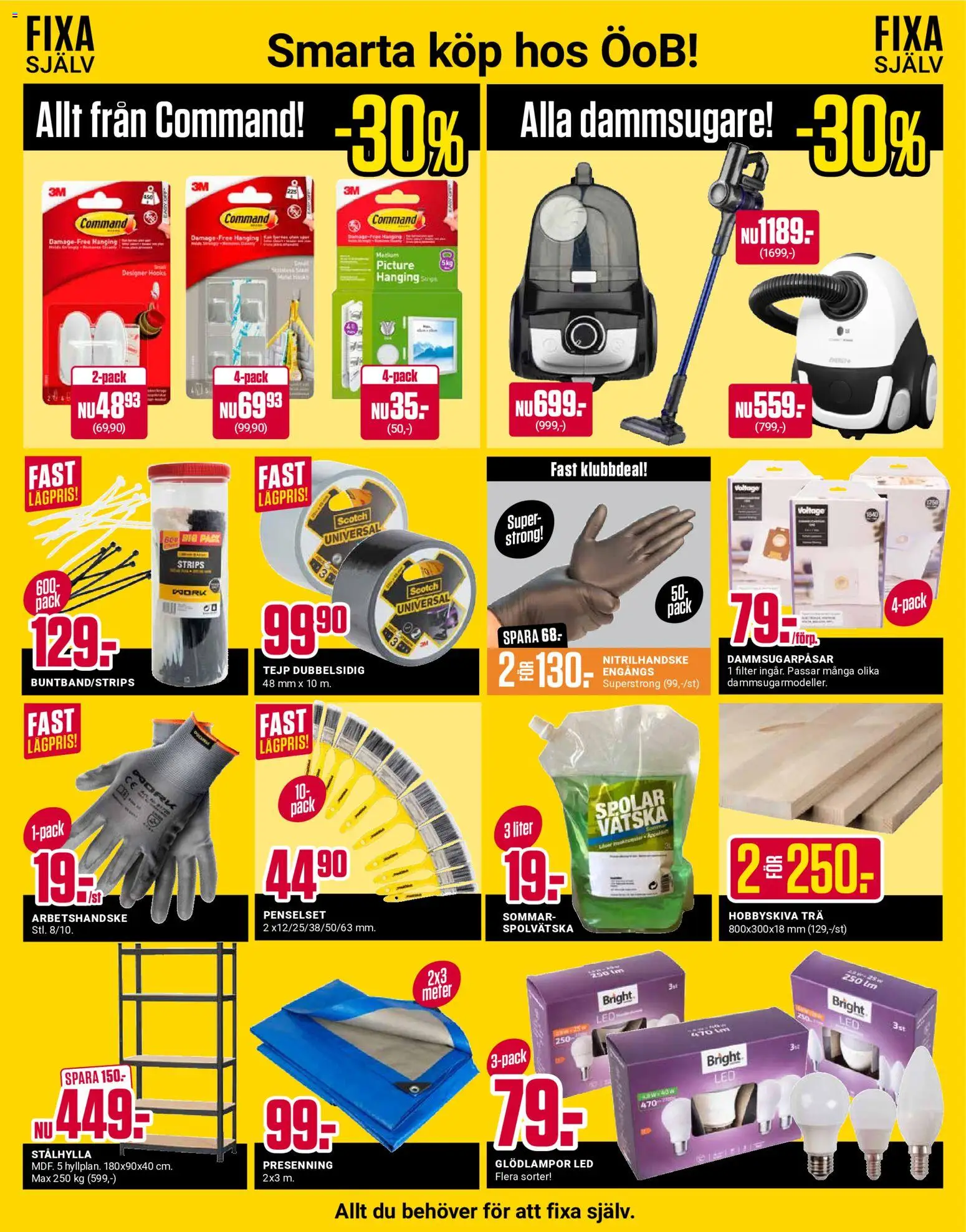 ÖoB reklamblad aktuell från 31/08/2026 | Sida: 11 | Produkter: Dammsugare, Glödlampor, Set, Tejp