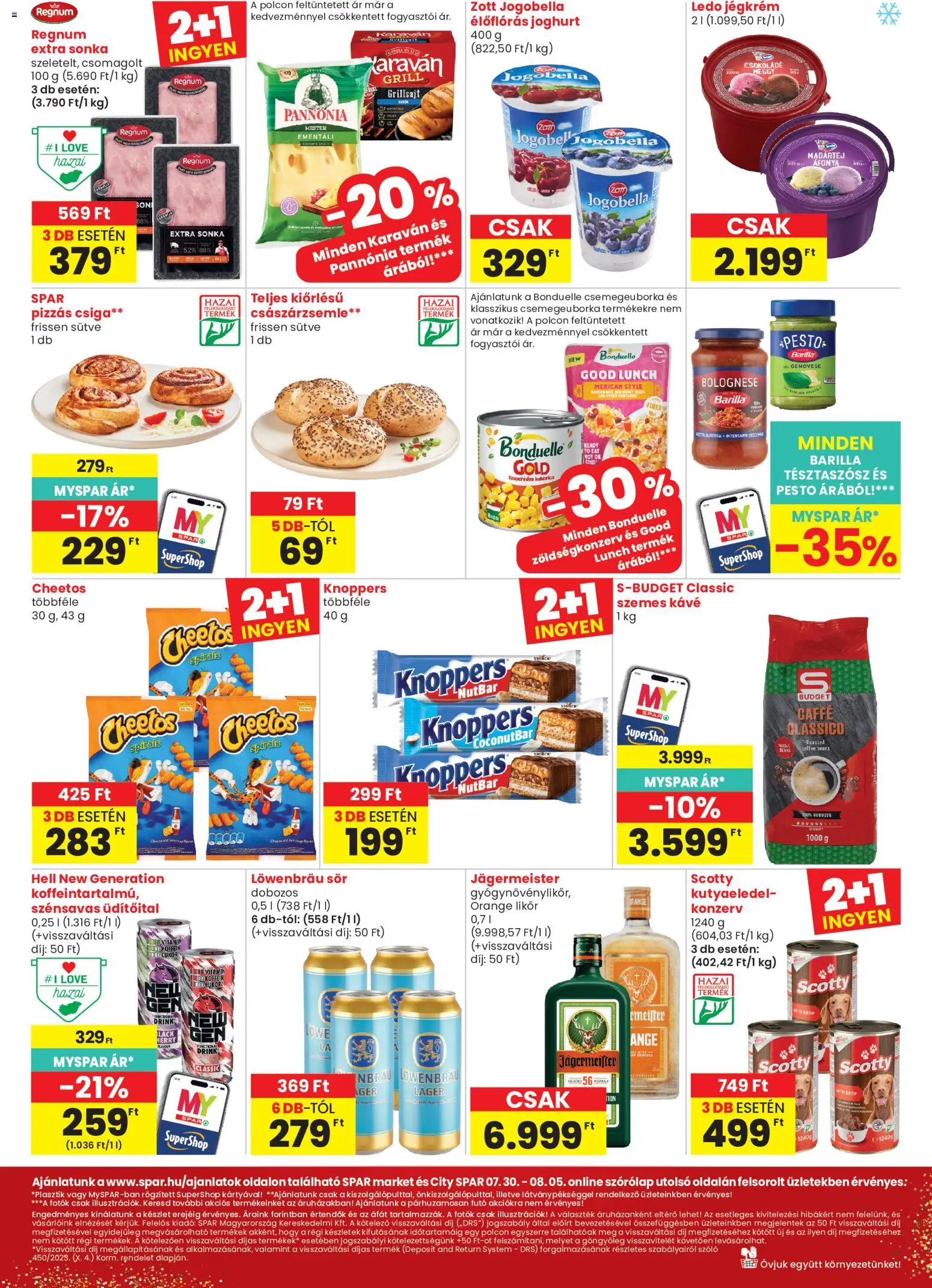 Spar akciós ujság - amely érvényes a következő dátumtól: 2026.07.30. | Oldal: 2 | Termékek: Császárzsemle, Grill, Sonka, Joghurt