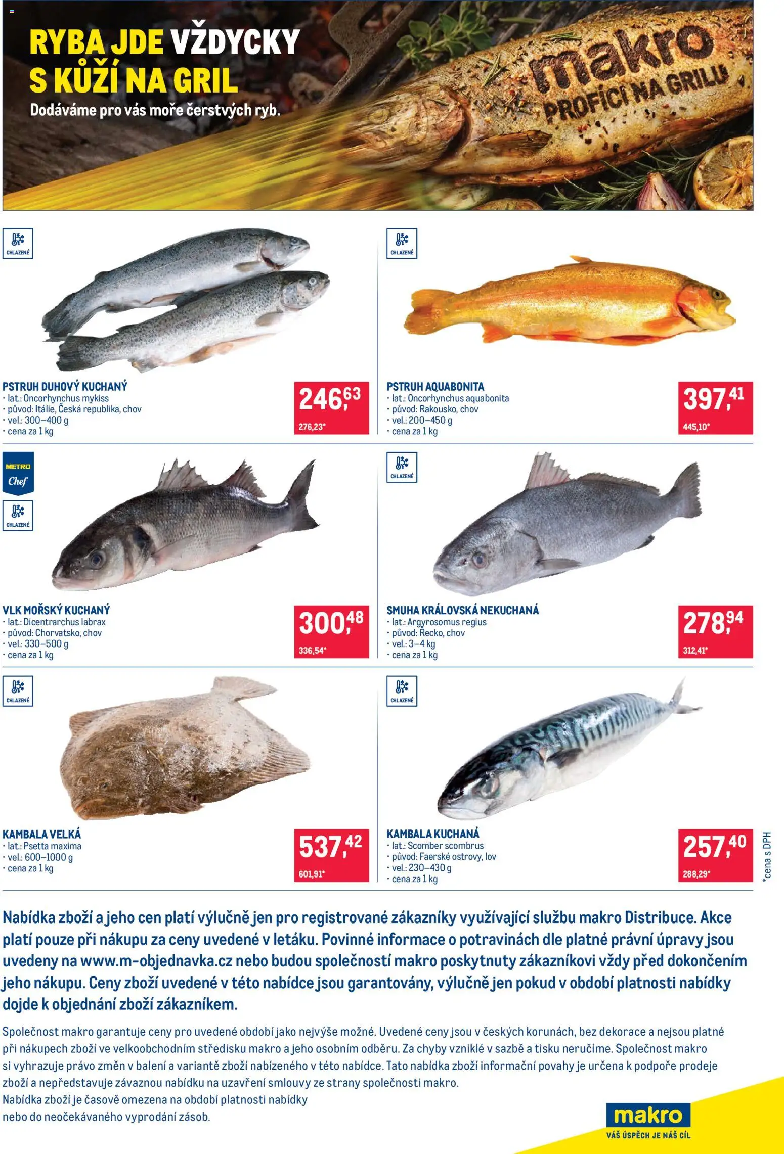 Makro leták - Gastronomie distribuce od 11.08.2026 | Strana: 24 | Produkty: Ryba, Gril, Pstruh, Dekorace
