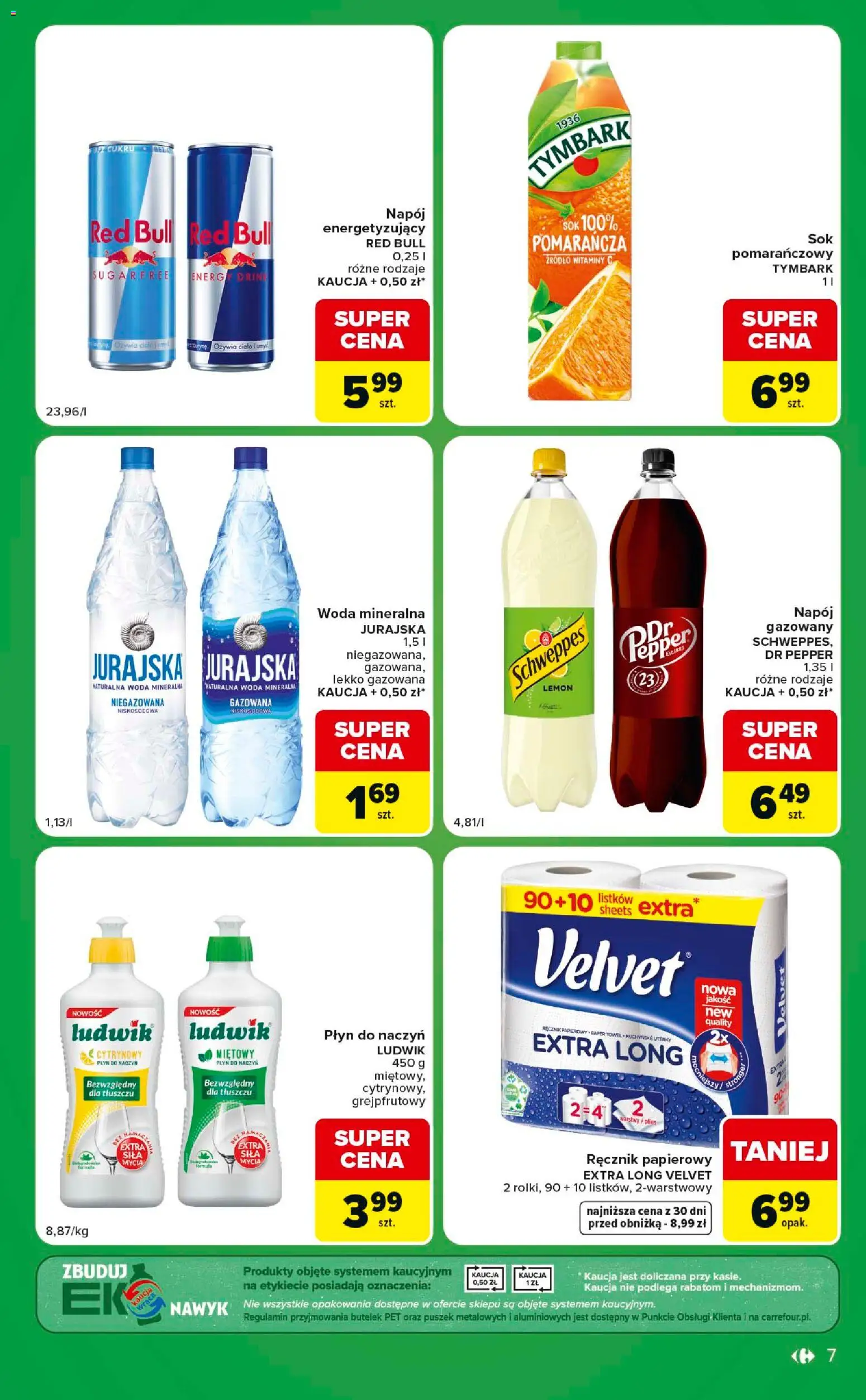 Carrefour gazetka - Express od 01.09.2026 | Strona: 7 | Produkty: Woda mineralna, Tymbark, Sok, Woda