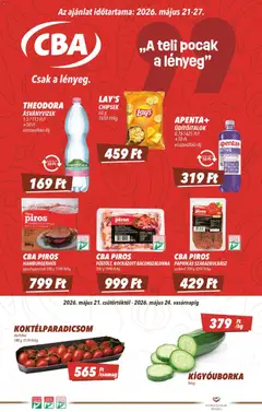 CBA akciós újság - amely érvényes a következő dátumtól: 21.05.2026