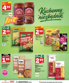 Pogląd oferty "Topaz gazetka" - ważna od 24.09.2026 | Strona: 20 | Produkty: Kurczak, Jalapeno, Makarony, Sos
