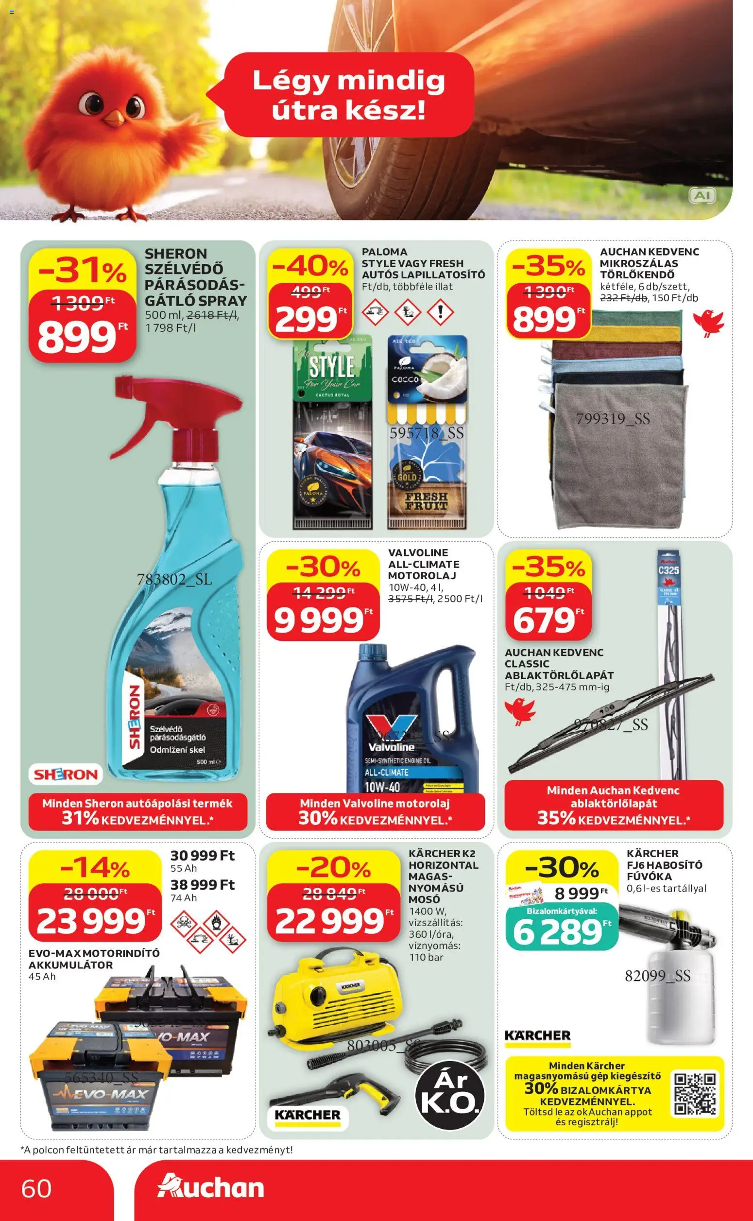 Auchan akciós ujság - amely érvényes a következő dátumtól: 2026.09.03. | Oldal: 60