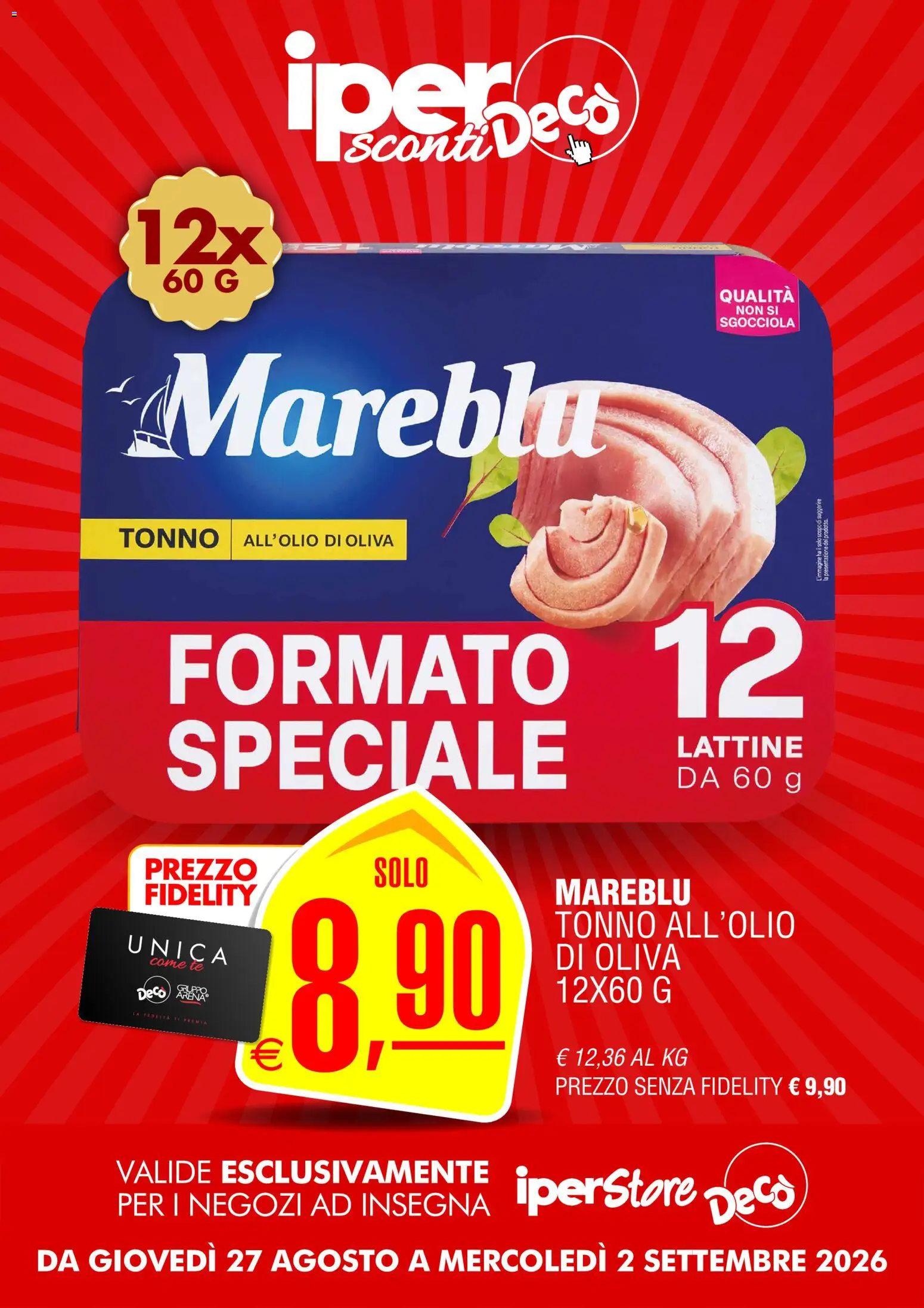 Volantino Decò del 27/08/2026 | Pagina: 6 | Prodotti: Tè, Tonno
