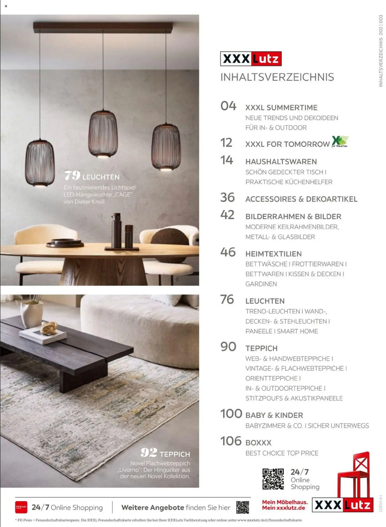 XXXL Lutz Schöner Einrichten – gültig ab 01.03.2026 | Seite: 3 | Produkte: Top, Tisch, Teppich, Bilderrahmen