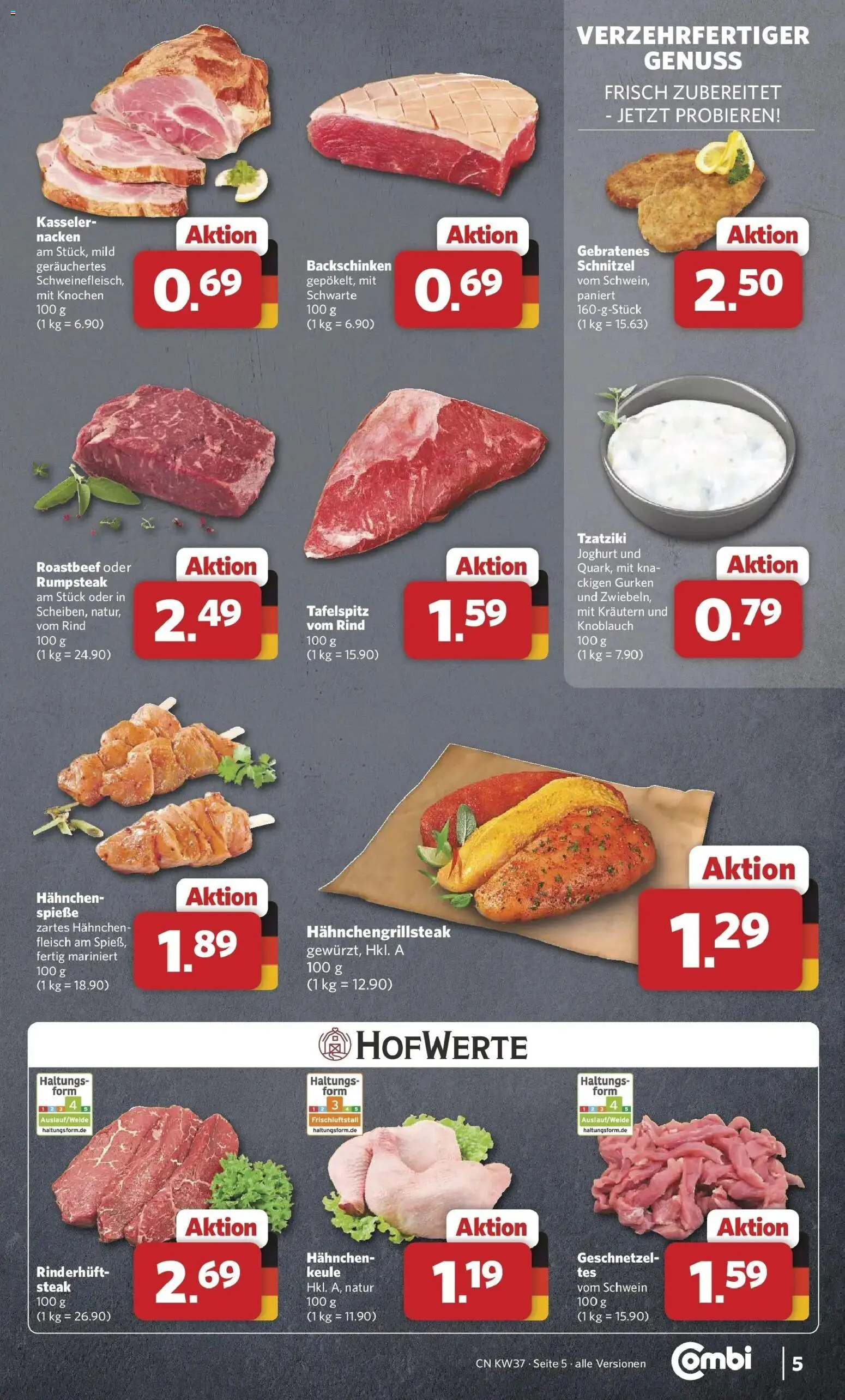 Combi Prospekt Twistringen – gültig ab 07.09.2026 | Seite: 5 | Produkte: Joghurt, Knoblauch, Fleisch, Gurken