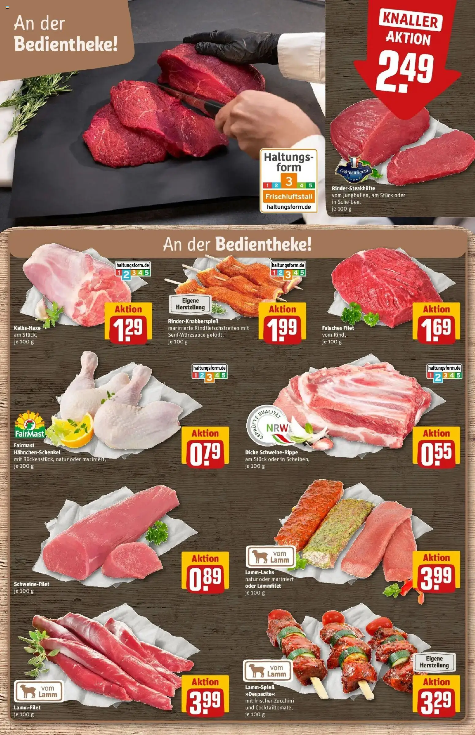 REWE Prospekt ab 14.09.2026 zum Blättern » Angebote | Seite: 6 | Produkte: Hahnchenschenkel, Schweinefilet, Zucchini