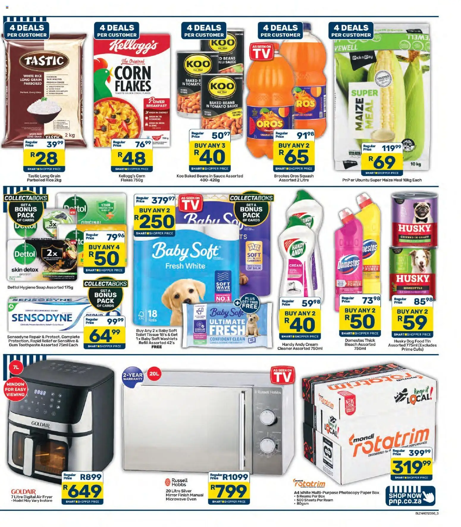 New Pick n Pay catalogue – valid from 26/10/2026 | Page: 3 | Products: Corn, Oven, Soap, Paper