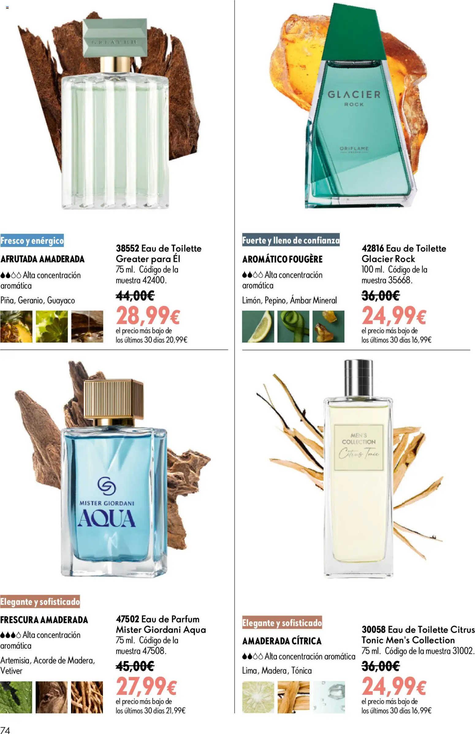 Oriflame - Catálogo Campaña 11 │ válido desde el 05/08/2026 | Página: 74 | Productos: Eau de toilette, Eau de parfum