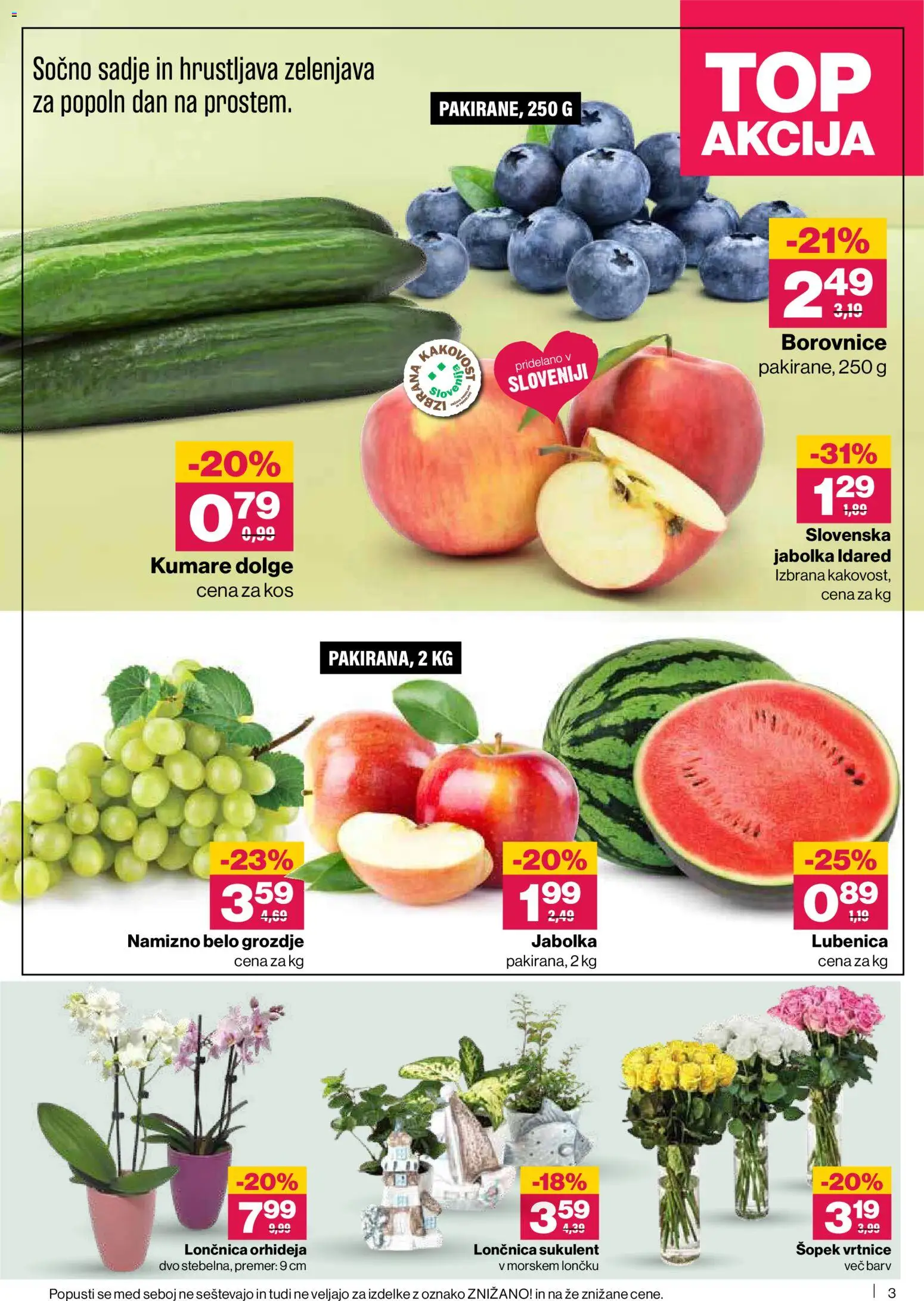 Novi Mercator katalog ponudbe – veljaven od 26.06.2026 | Stran: 3 | Izdelki: Šopek, Kos, Jabolka, Sadje