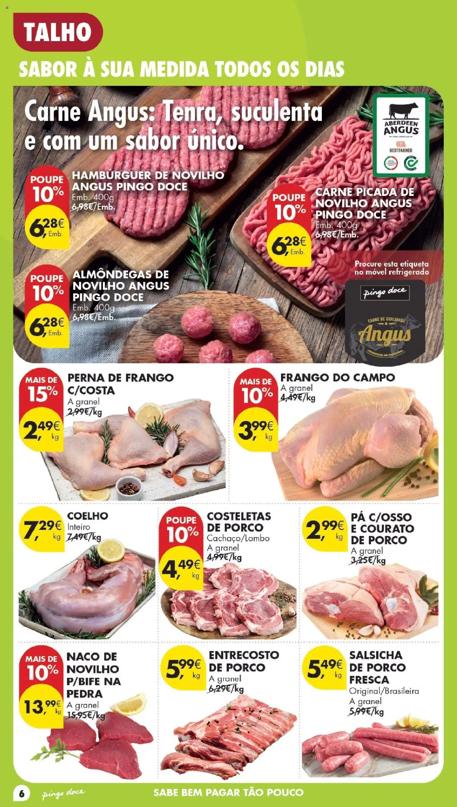 Pingo Doce Poupe Esta Semana Madeira │ válido de 28/07/2026 | Página: 6 | Produtos: Salsicha, Carne, Coelho, Pá