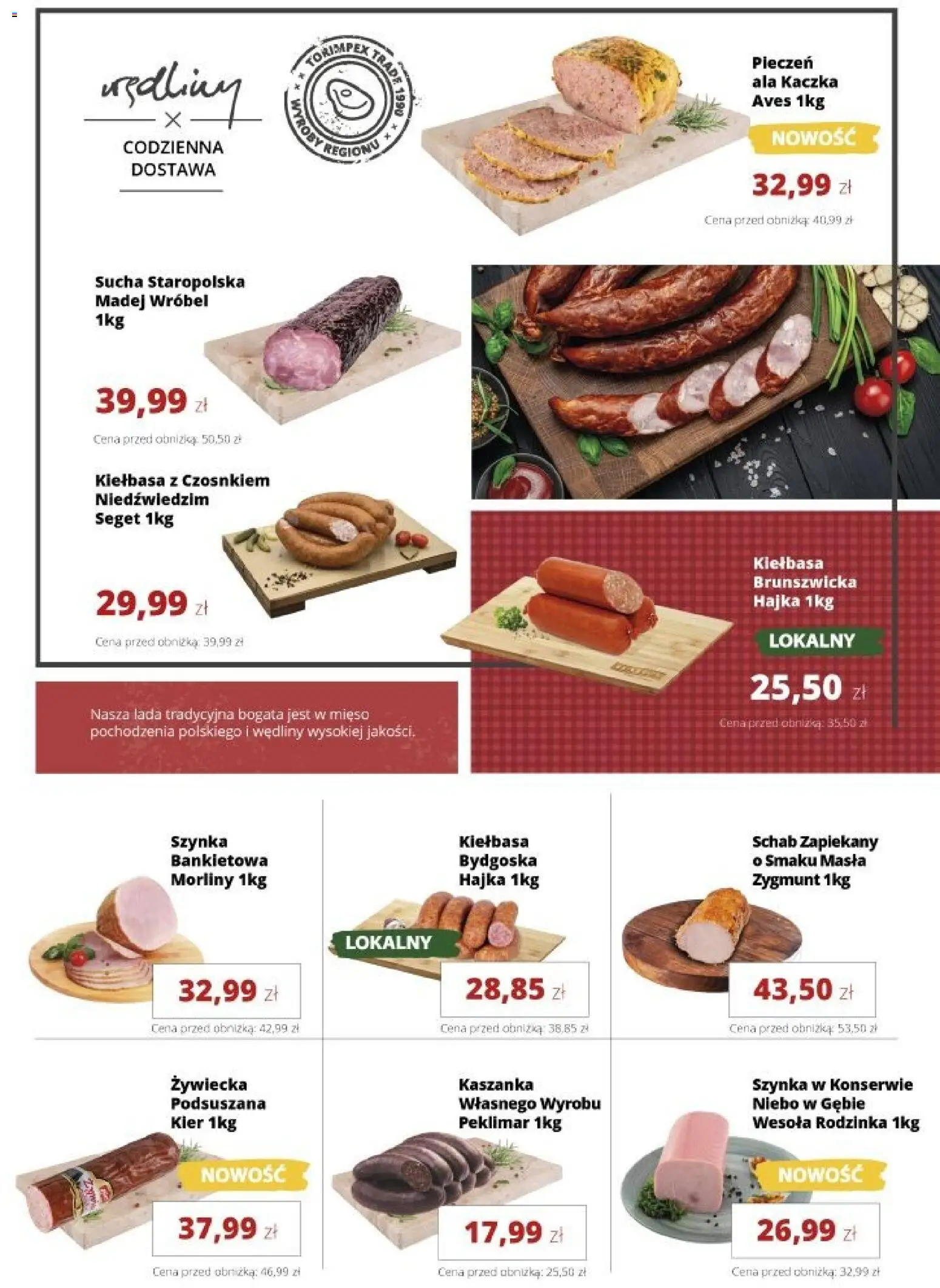 Torimpex gazetka od 15.06.2026 | Strona: 4 | Produkty: Kiełbasa, Kaczka, Kaszanka, Wędliny