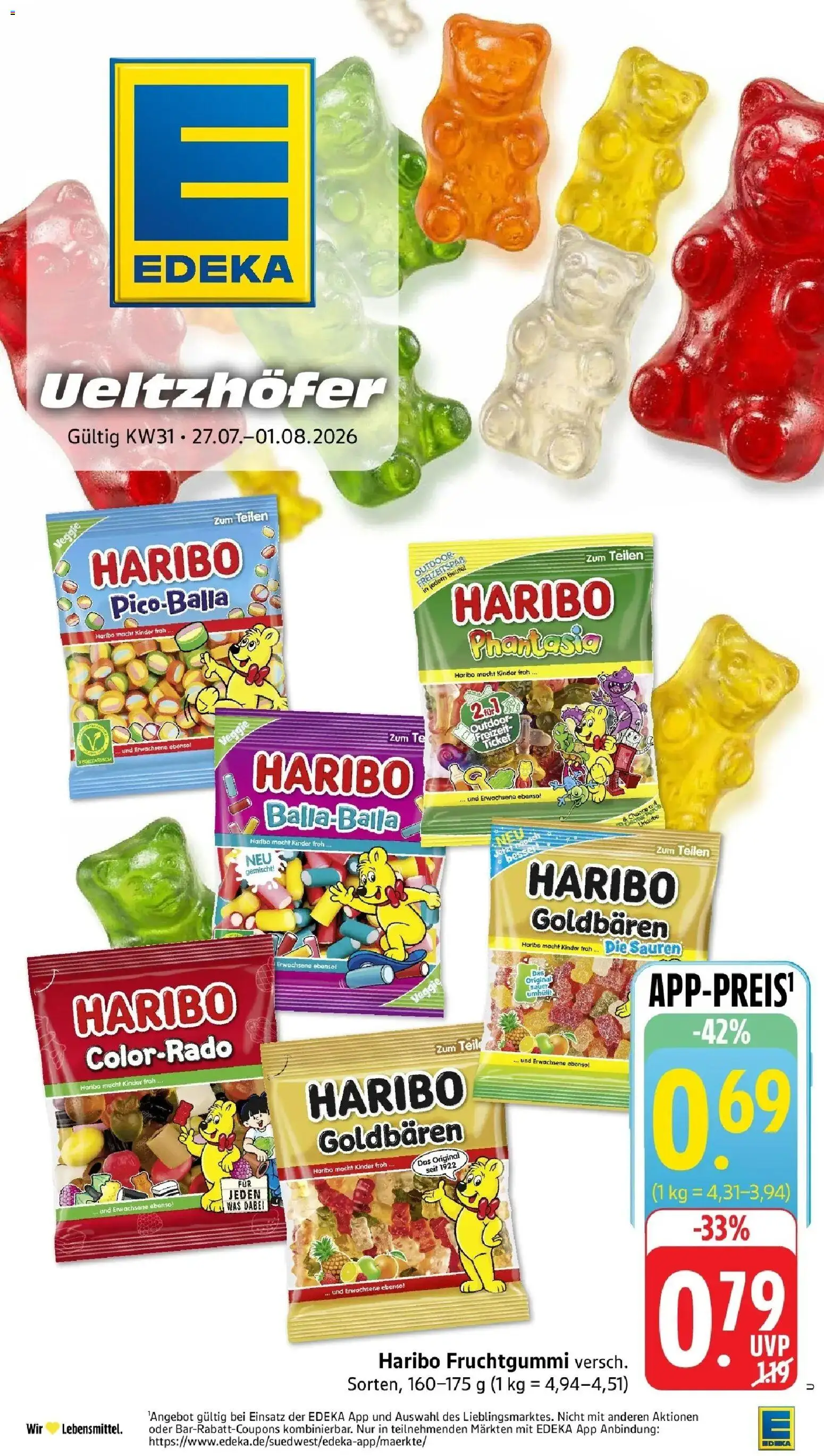Edeka Prospekt Heilbronn-Sontheim – gültig ab 27.07.2026 | Seite: 1 | Produkte: Haribo