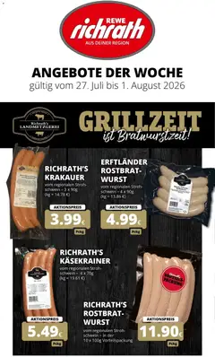 Rewe Prospekt Bergheim ab 27.07.2026 gültig