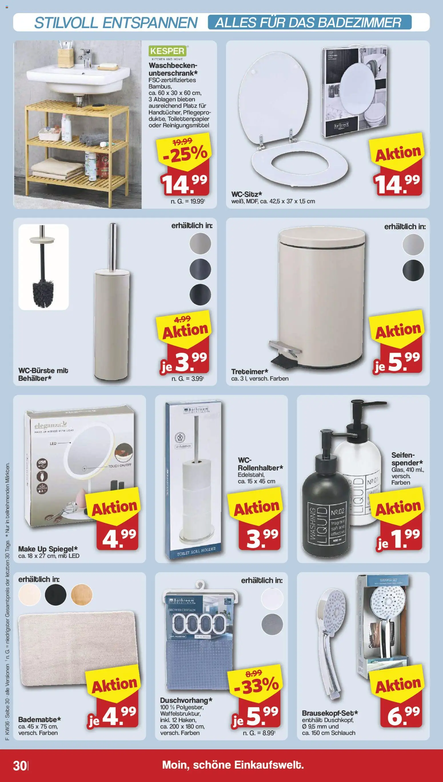 Famila Nordwest Prospekt – gültig ab 31.08.2026 | Seite: 32 | Produkte: Waschbecken, Toilettenpapier